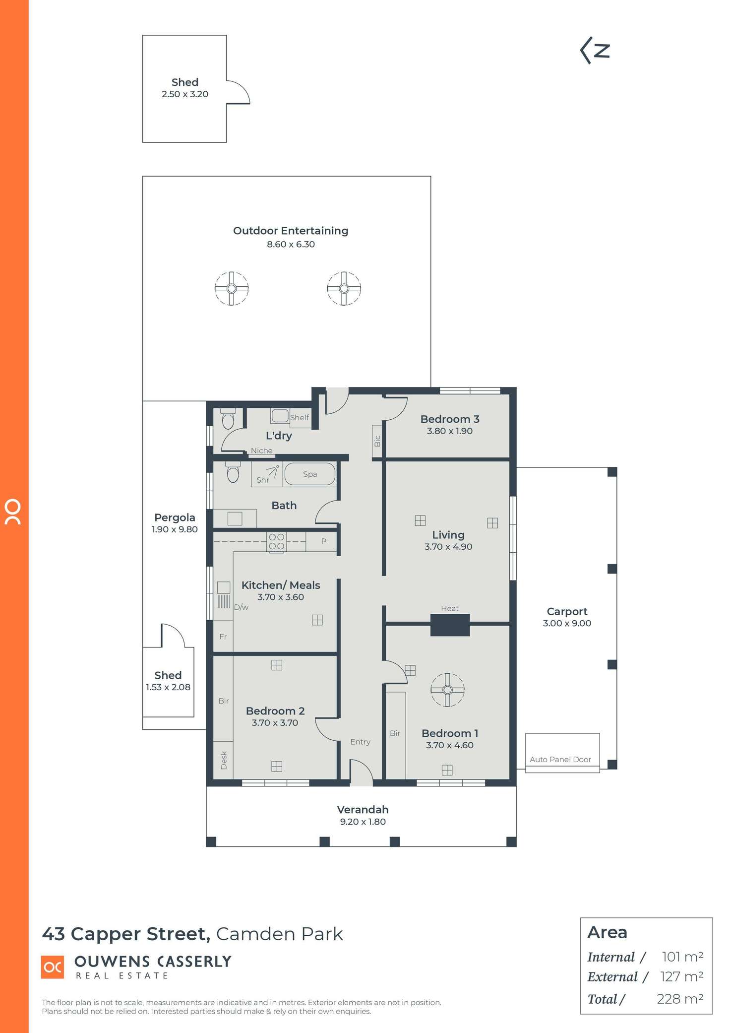 Floorplan of Homely house listing, 43 Capper Street, Camden Park SA 5038