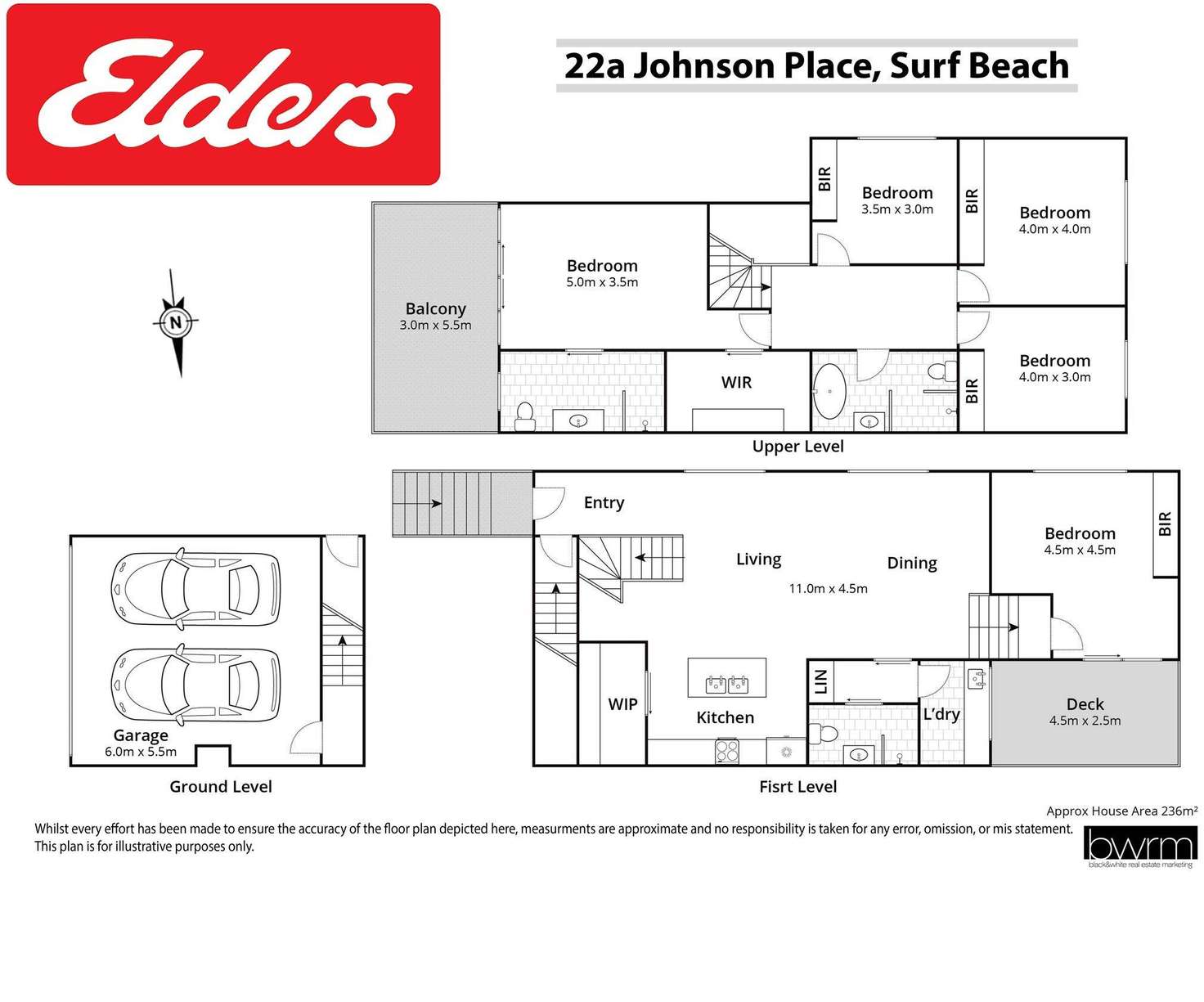 Floorplan of Homely semiDetached listing, 22A Johnson Place, Surf Beach NSW 2536