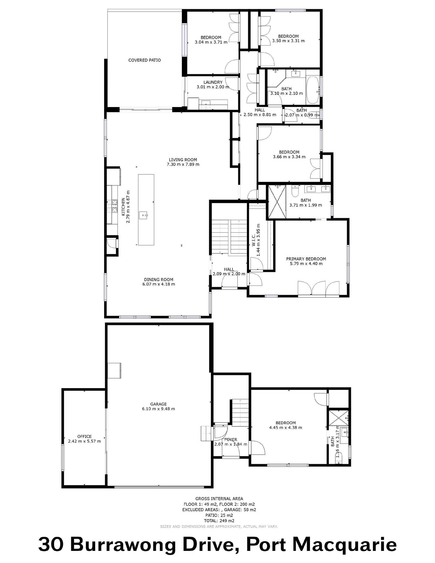Floorplan of Homely house listing, 30 Burrawong Drive, Port Macquarie NSW 2444