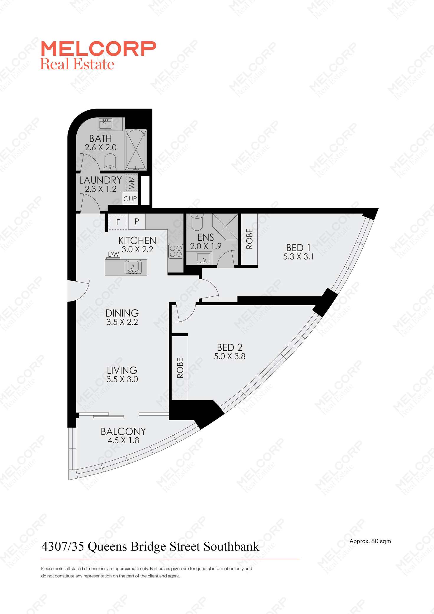 Floorplan of Homely apartment listing, 4307/35 Queensbridge Street, Southbank VIC 3006