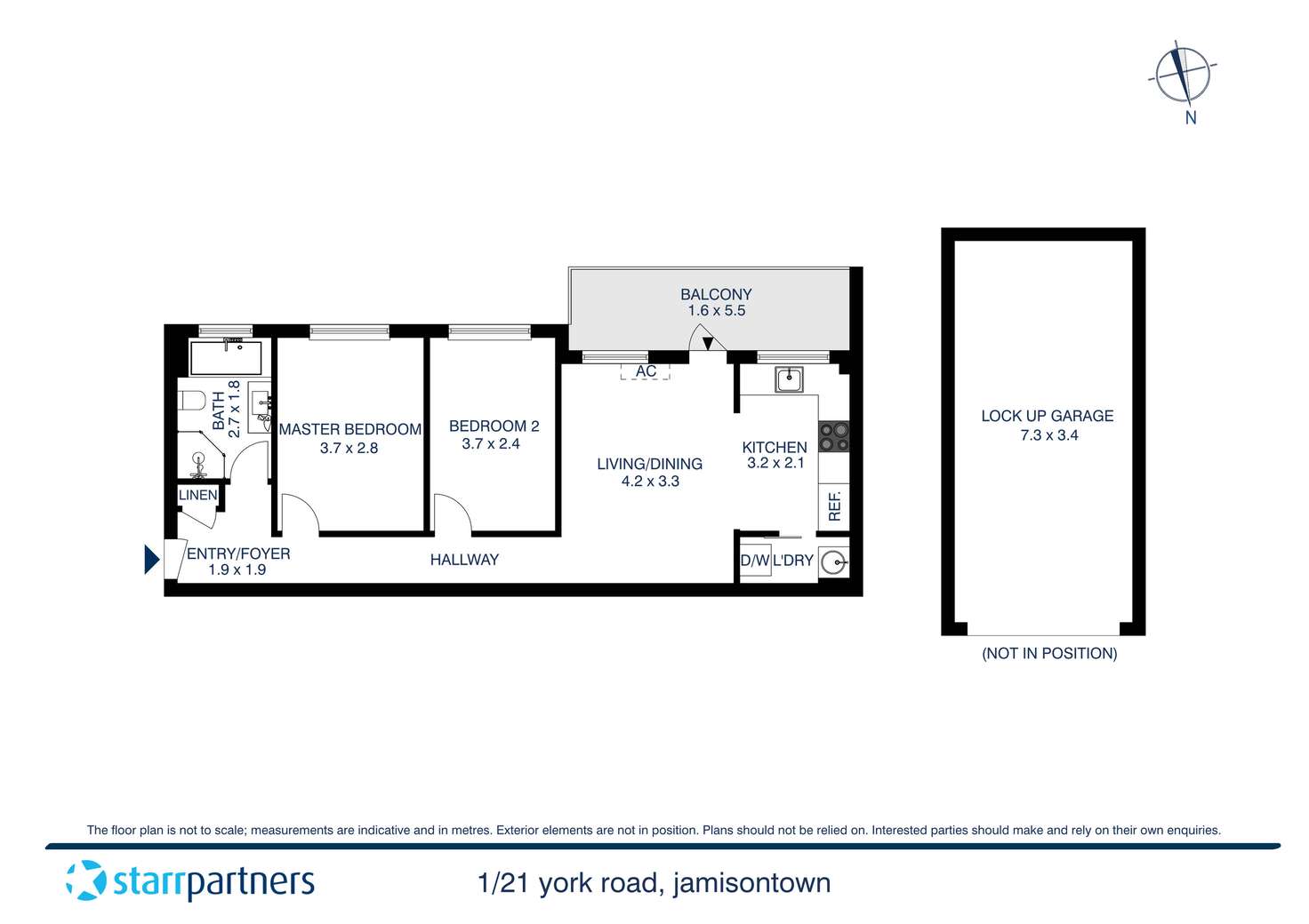 Floorplan of Homely unit listing, 1/21 York Road, Jamisontown NSW 2750