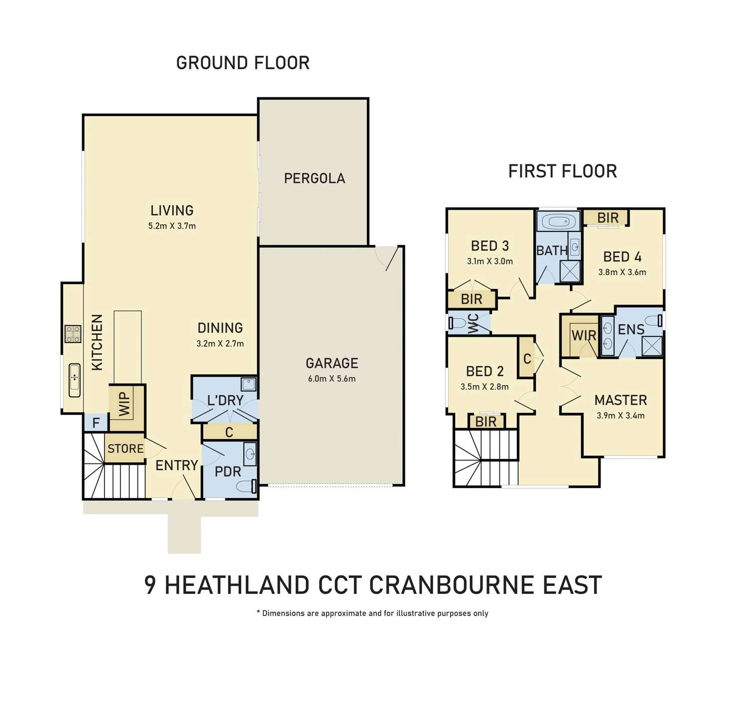 Floorplan of Homely house listing, 9 Heathland Circuit, Cranbourne East VIC 3977