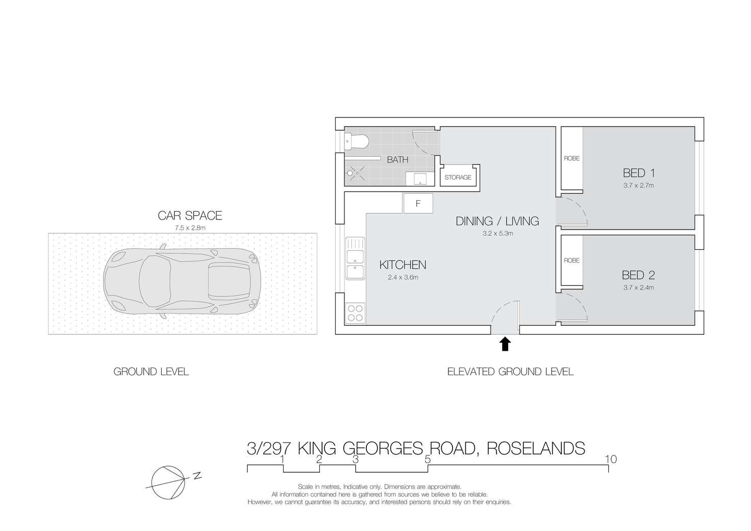 Floorplan of Homely apartment listing, 3/297 King Georges Road, Roselands NSW 2196