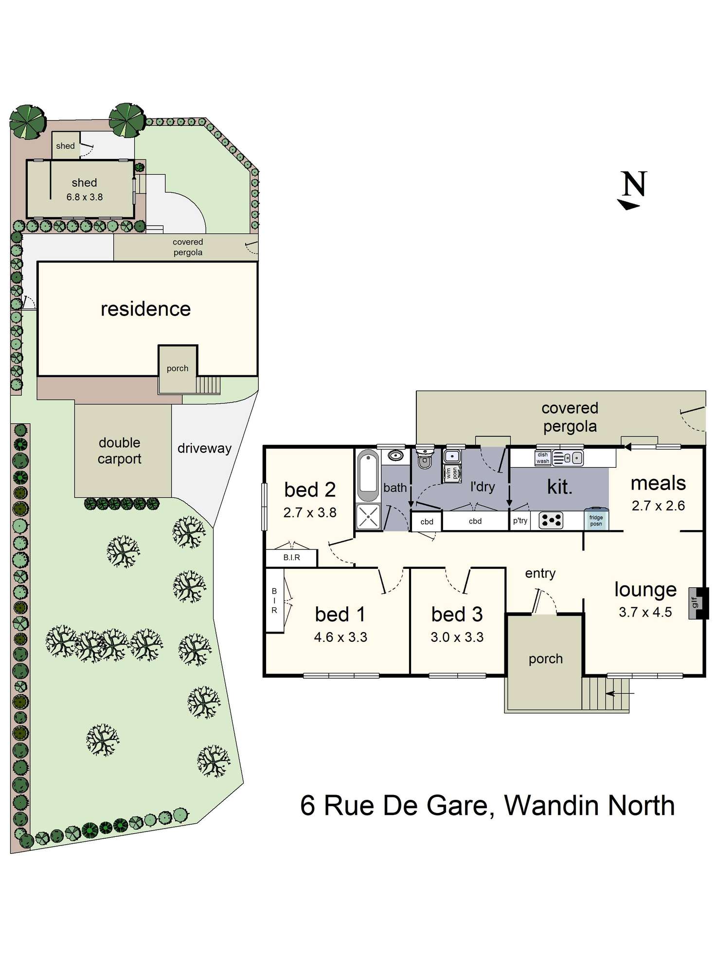 Floorplan of Homely house listing, 6 Rue De Gare, Wandin North VIC 3139