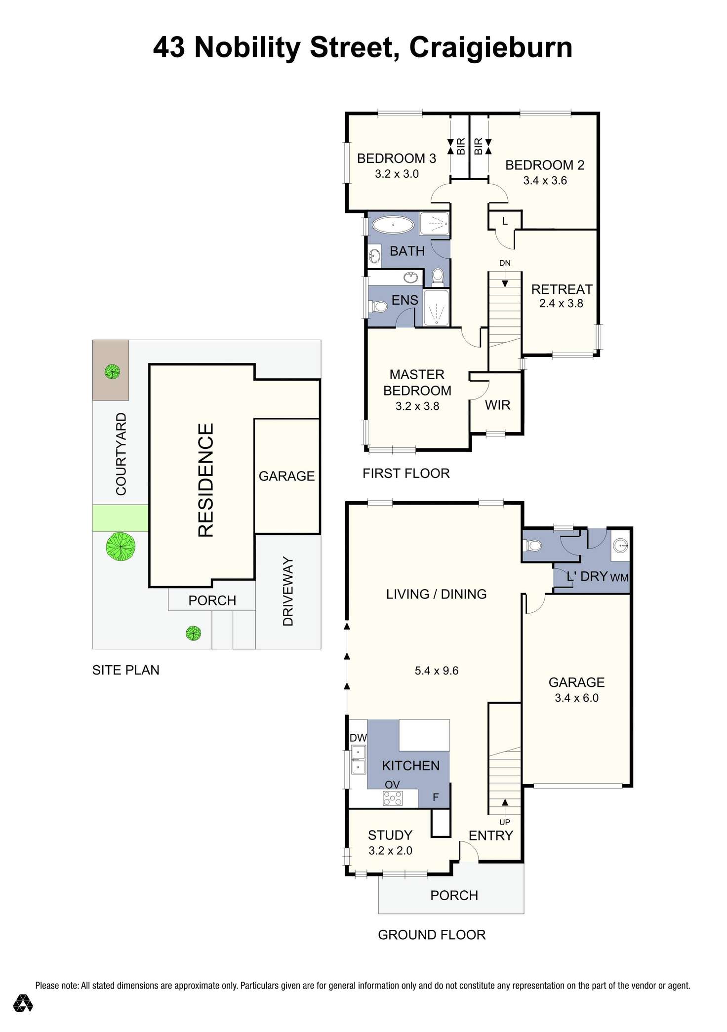 Floorplan of Homely townhouse listing, 43 Nobility Road, Craigieburn VIC 3064