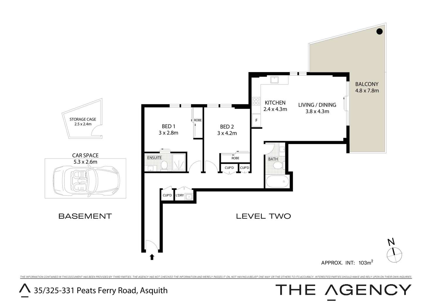 Floorplan of Homely apartment listing, 35/325-331 Peats Ferry Road, Asquith NSW 2077