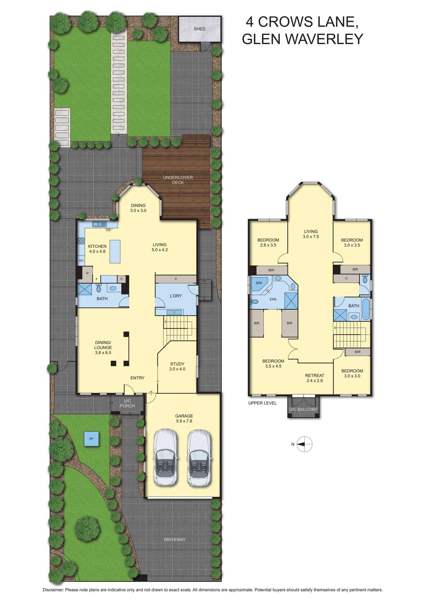 Floorplan of Homely house listing, 4 Crows Lane, Glen Waverley VIC 3150