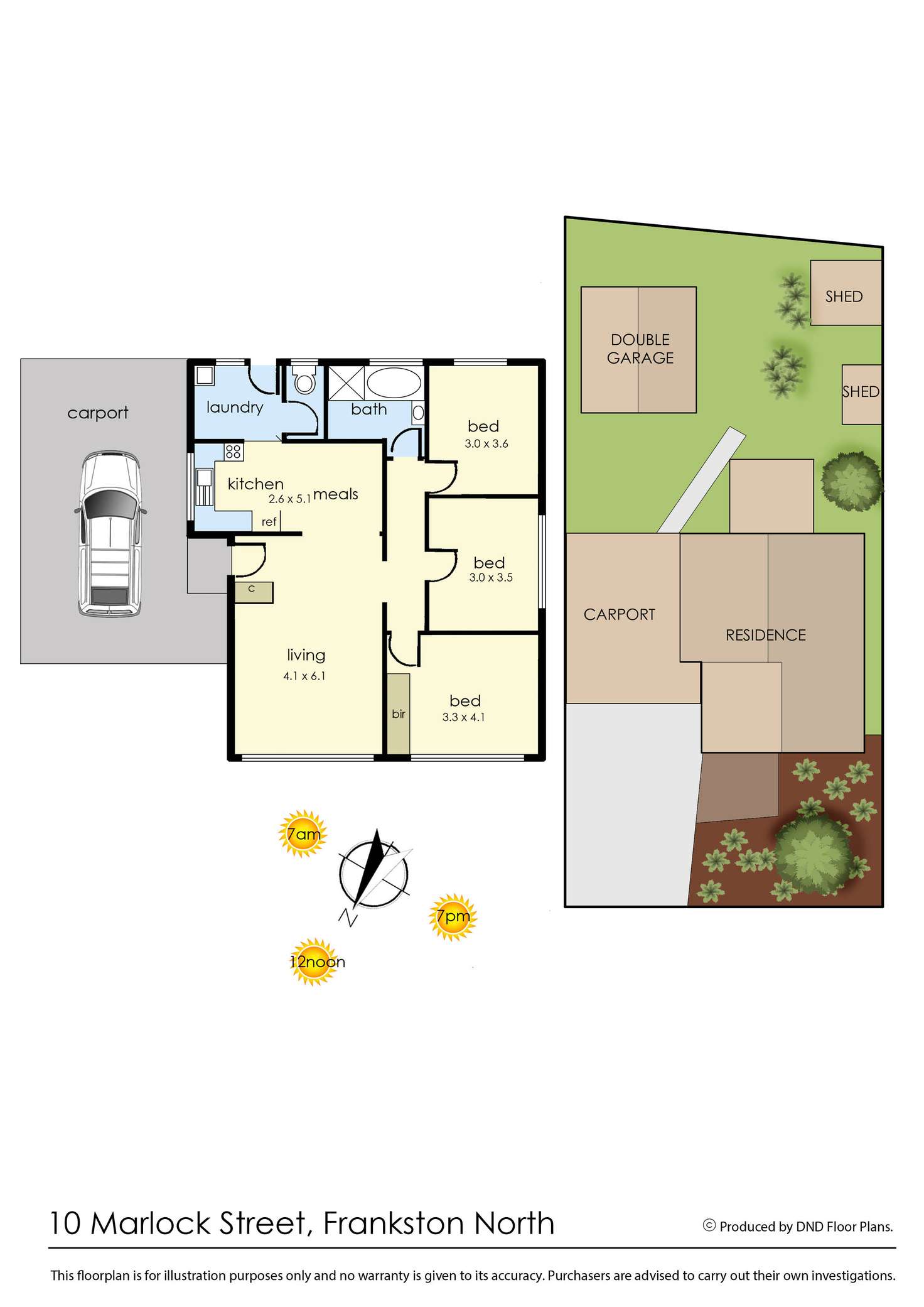 Floorplan of Homely house listing, 10 Marlock Street, Frankston North VIC 3200