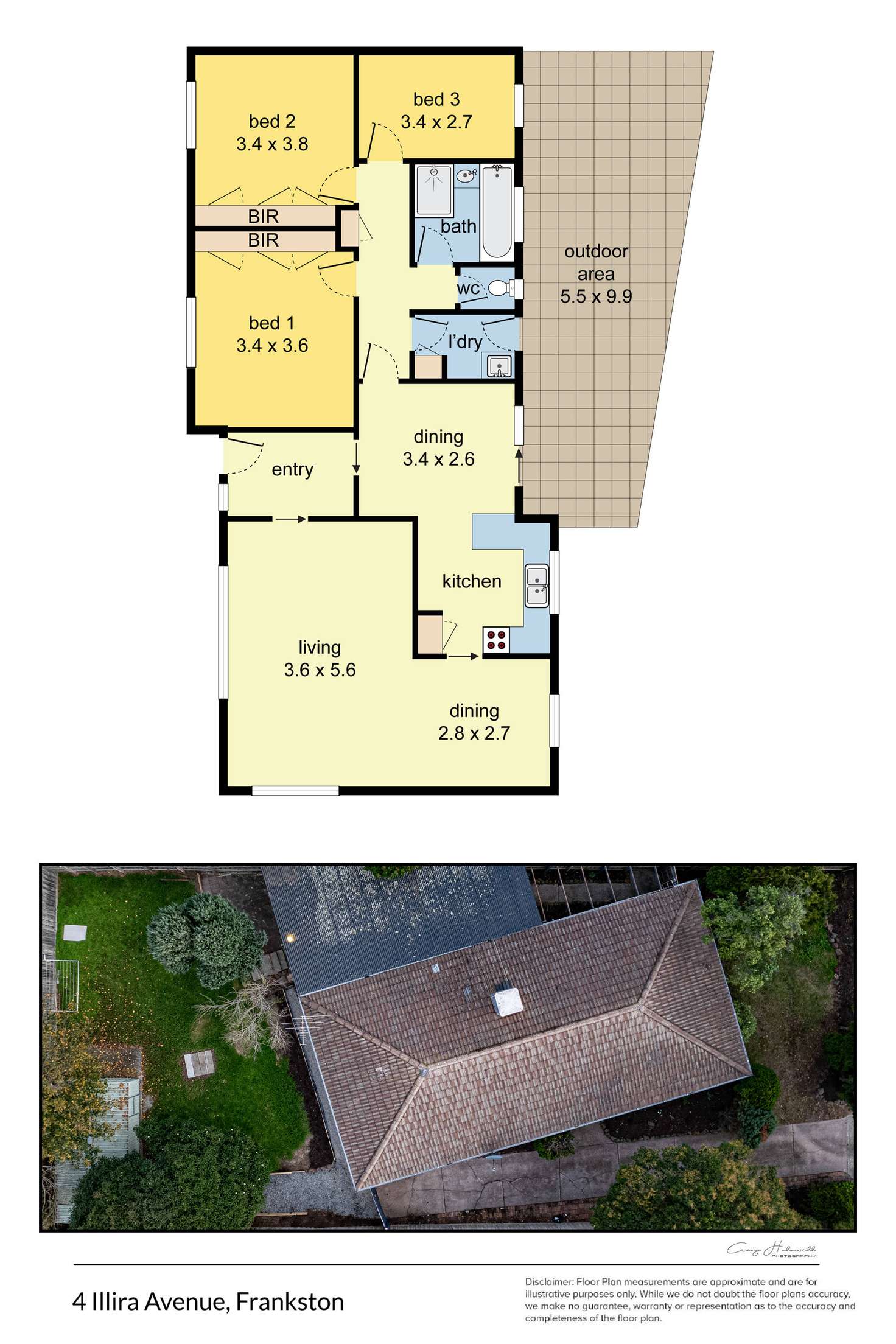 Floorplan of Homely house listing, 4 Illira Avenue, Frankston VIC 3199
