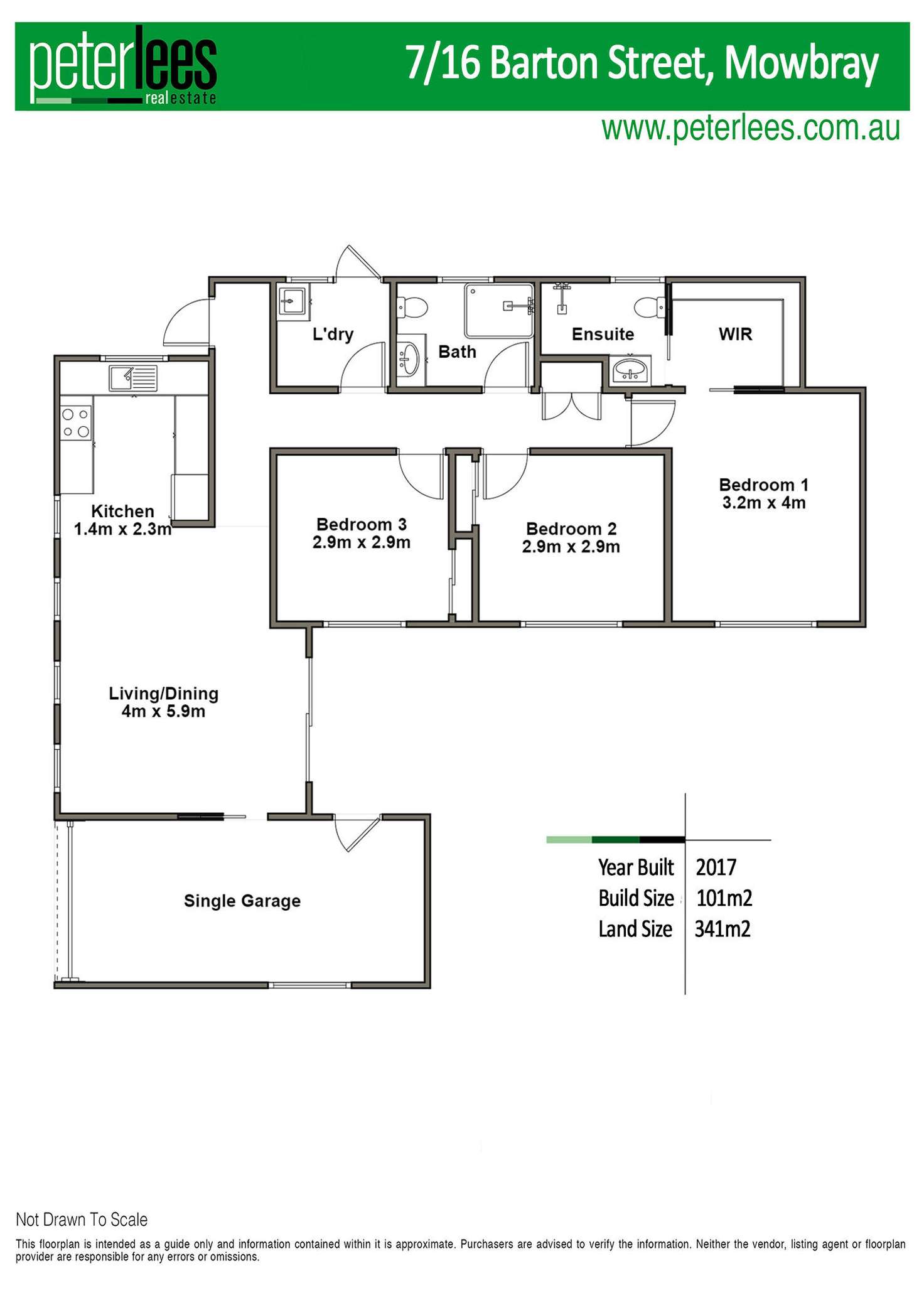 Floorplan of Homely unit listing, 7/16 Barton Street, Mowbray TAS 7248