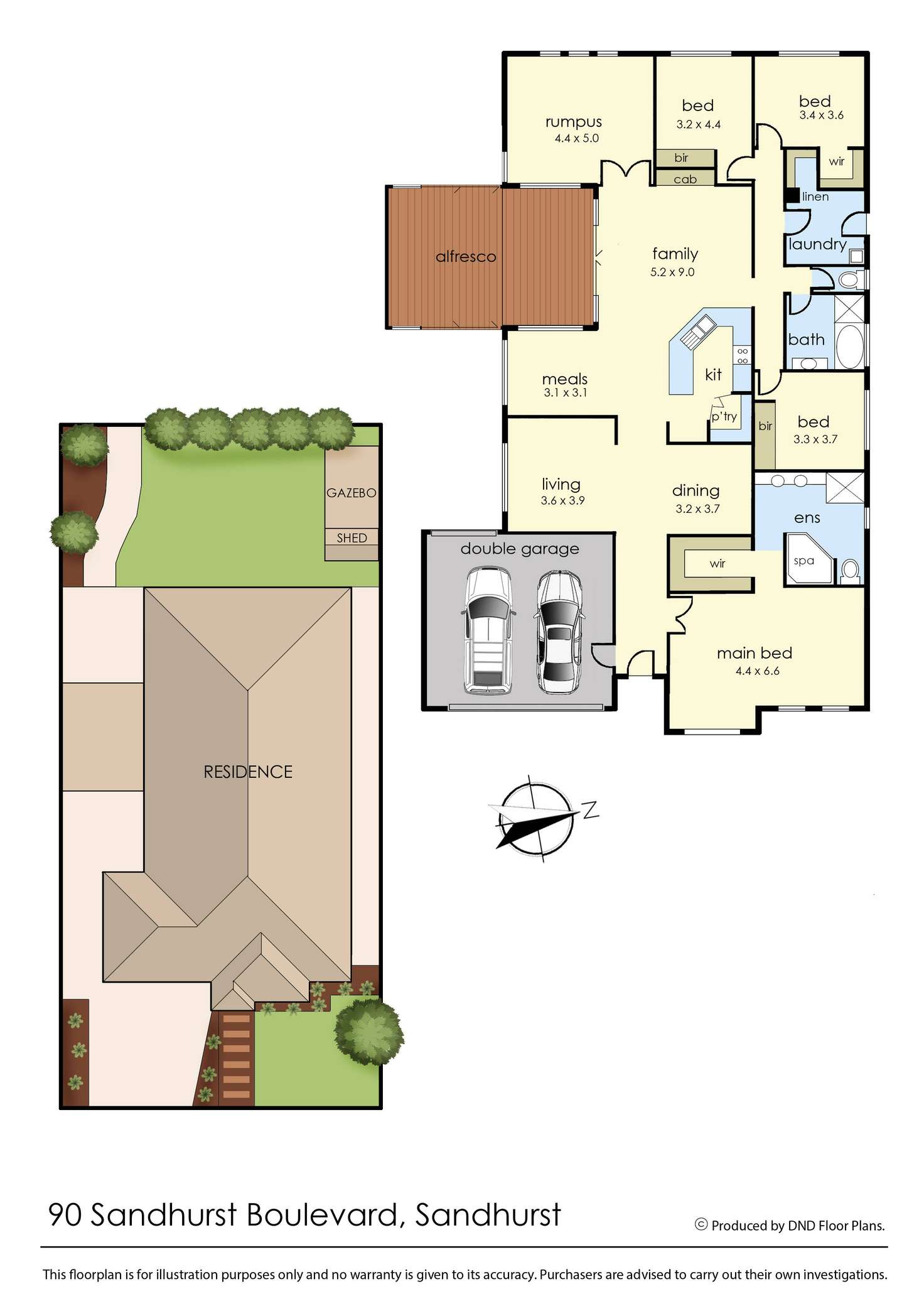 Floorplan of Homely house listing, 90 Sandhurst Boulevard, Sandhurst VIC 3977