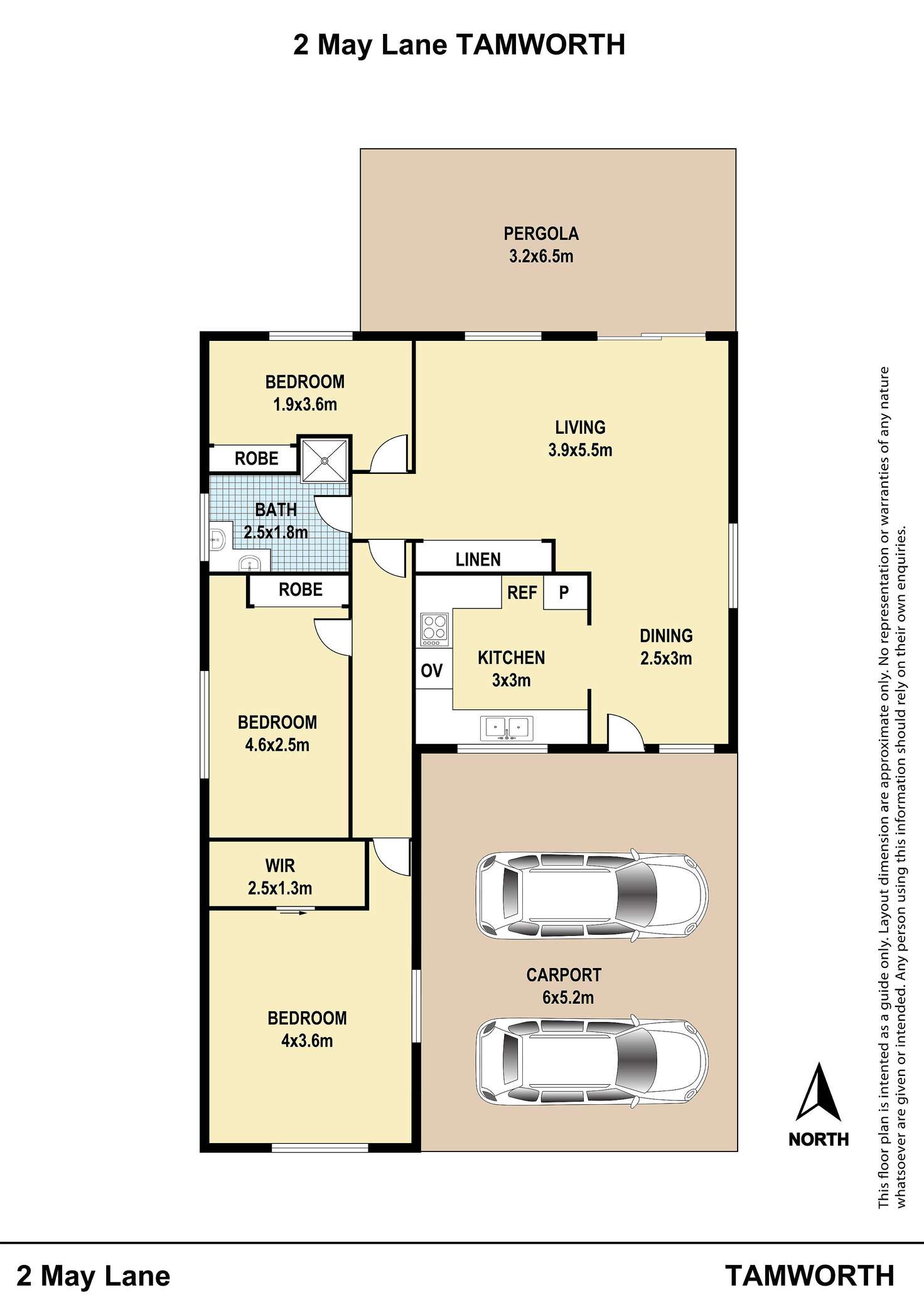 Floorplan of Homely house listing, 2 May Lane, Tamworth NSW 2340