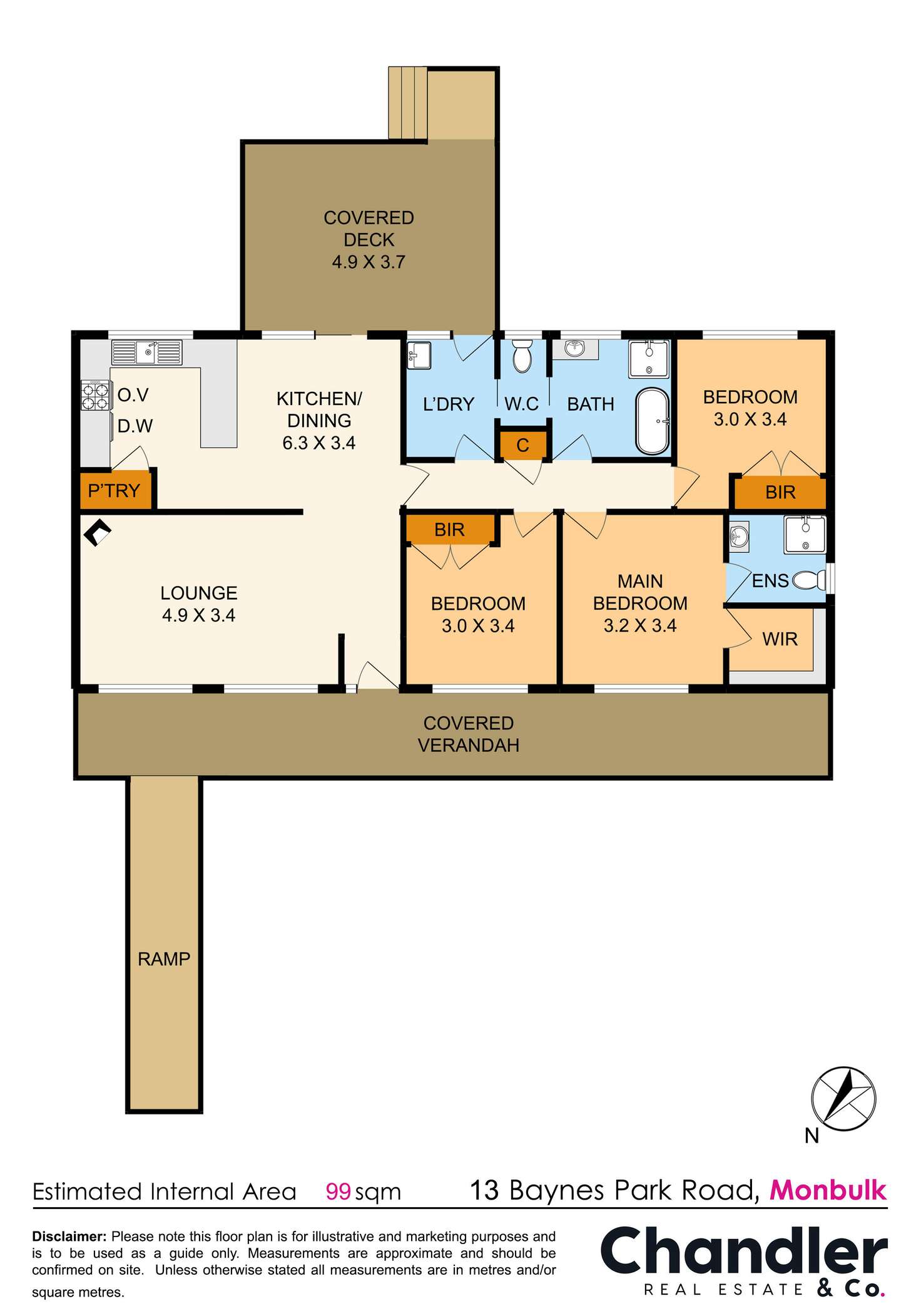 Floorplan of Homely house listing, 13 Baynes Park Road, Monbulk VIC 3793