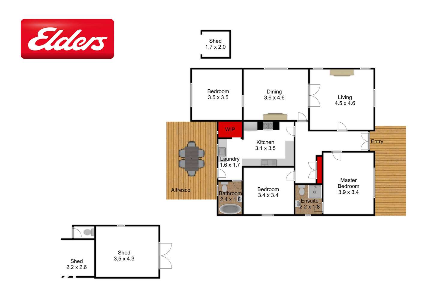 Floorplan of Homely house listing, 3 Duke Street, Yarram VIC 3971