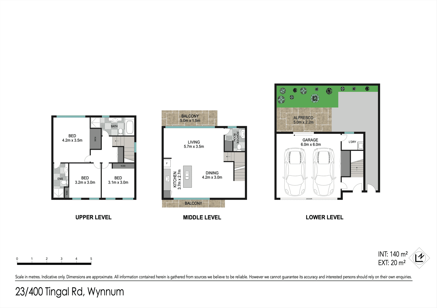 Floorplan of Homely townhouse listing, 23/400 Tingal Road, Wynnum QLD 4178
