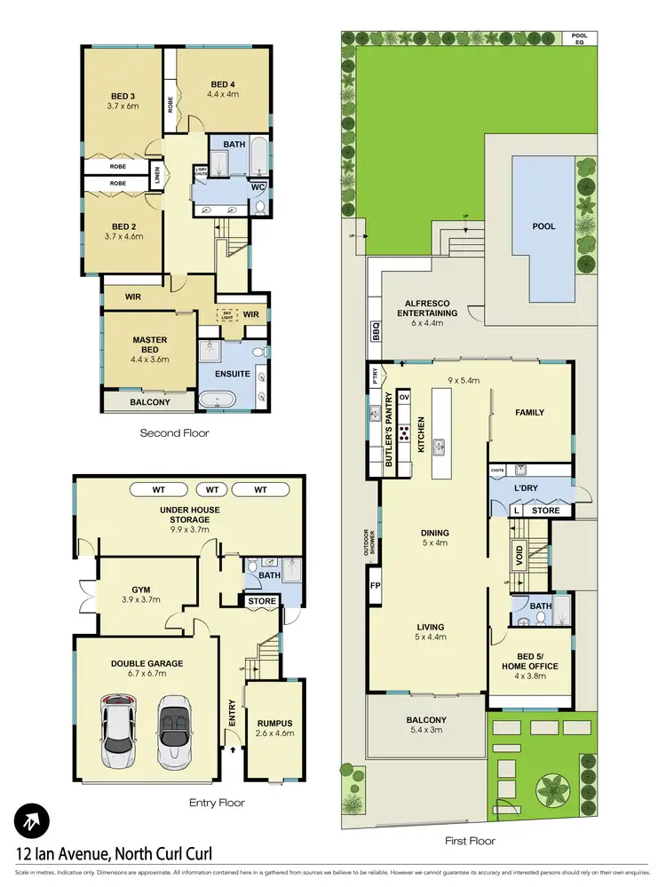 Floorplan of Homely house listing, 12 Ian Avenue, North Curl Curl NSW 2099