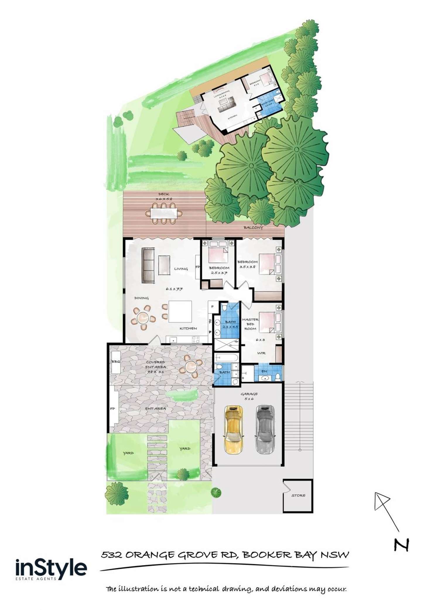 Floorplan of Homely house listing, 532 Orange Grove Road, Booker Bay NSW 2257
