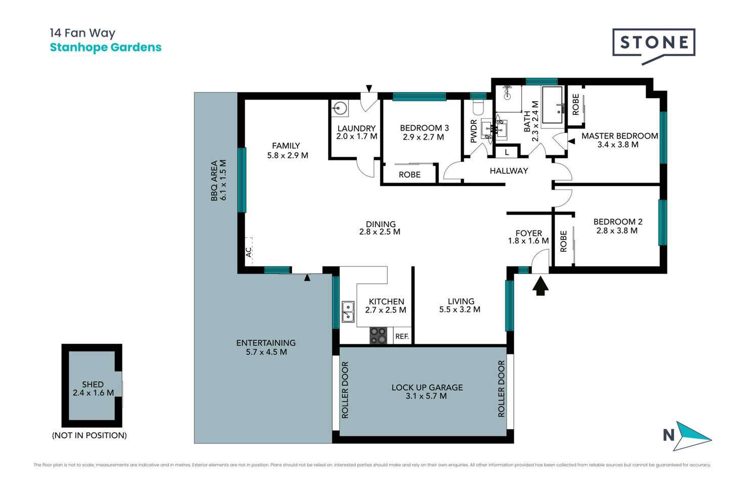 Floorplan of Homely house listing, 14 Fan Way, Stanhope Gardens NSW 2768