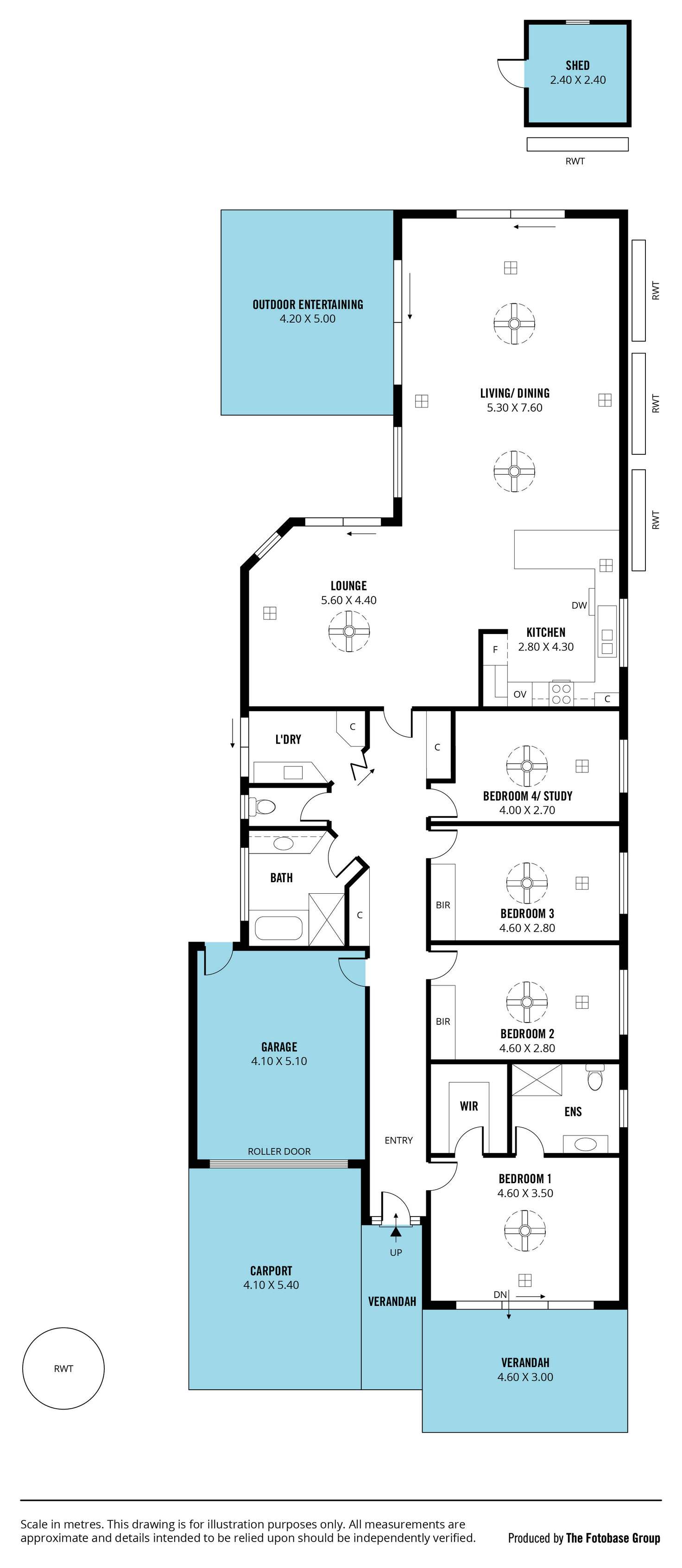 Floorplan of Homely house listing, 41 Hyland Avenue, Flagstaff Hill SA 5159