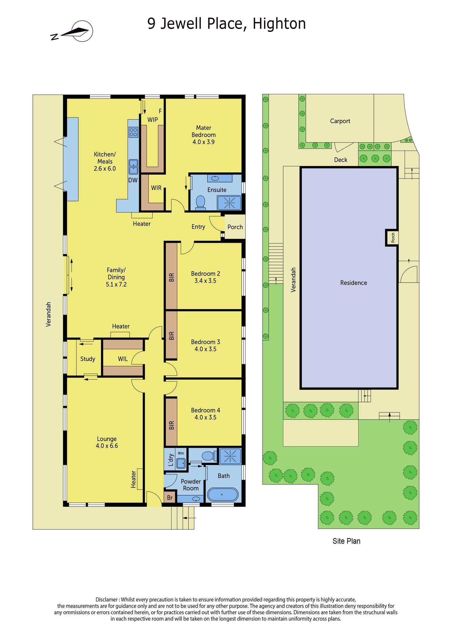 Floorplan of Homely house listing, 9 Jewell Place, Highton VIC 3216