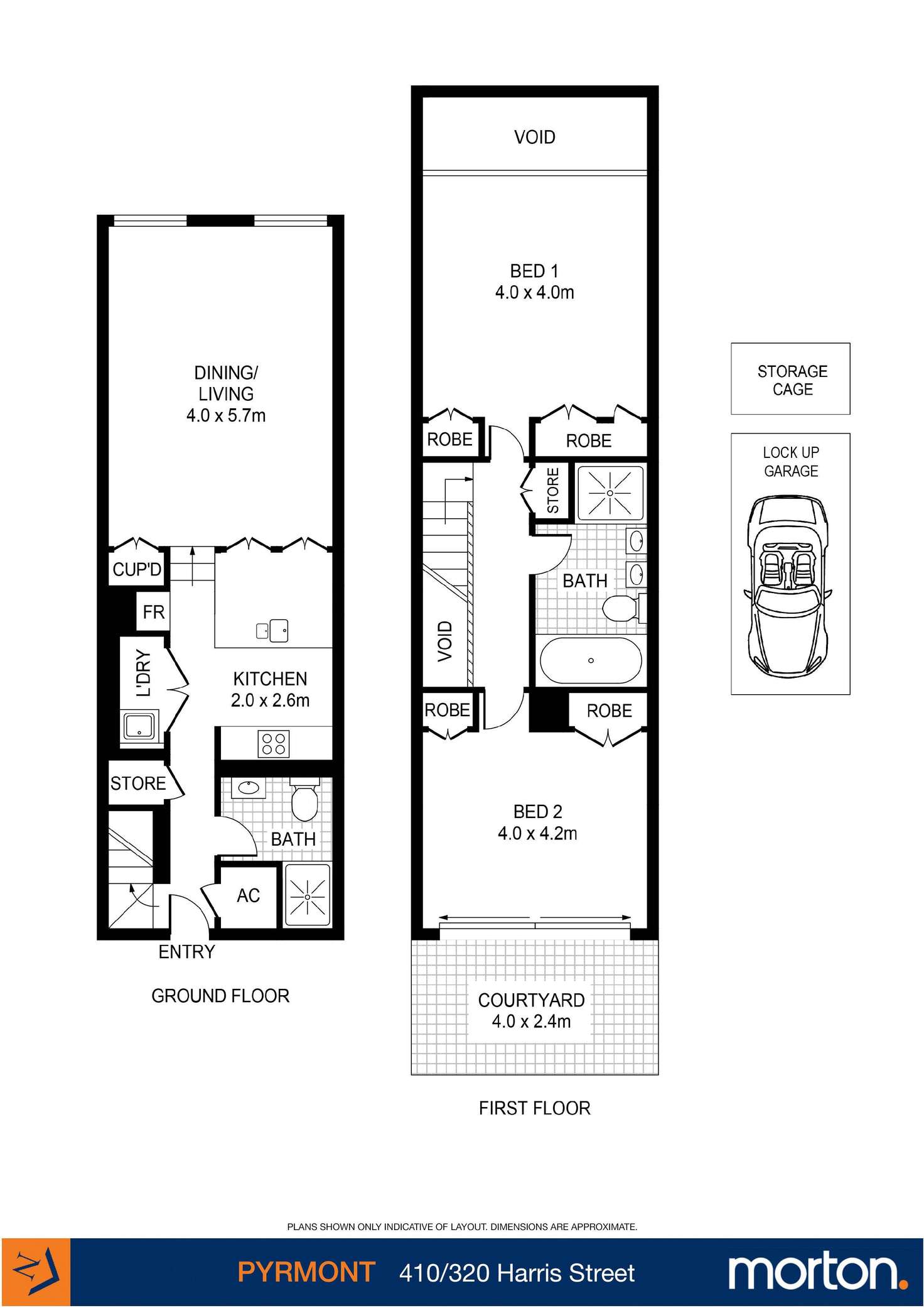 Floorplan of Homely apartment listing, 410/320 Harris Street, Pyrmont NSW 2009