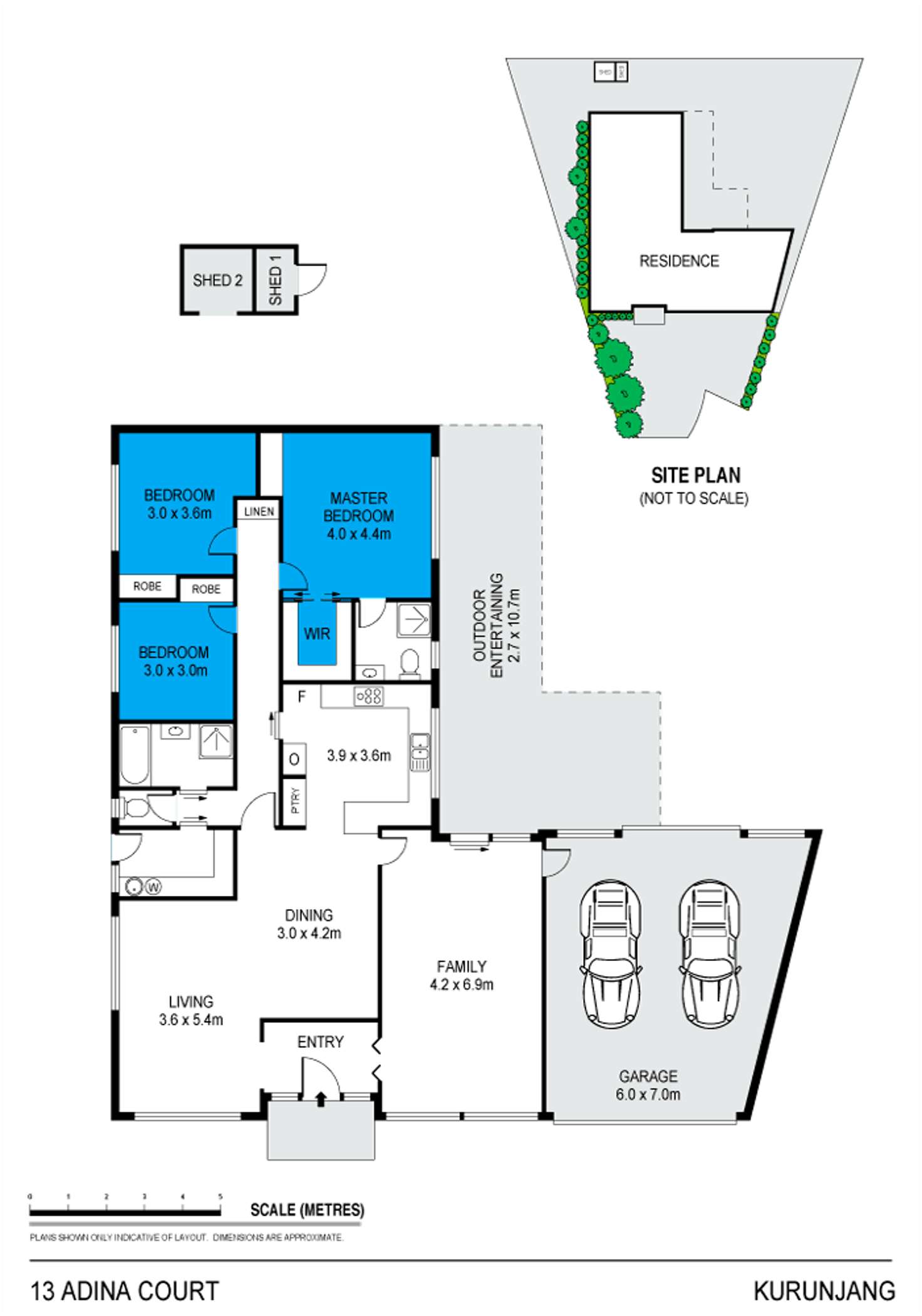 Floorplan of Homely house listing, 13 Adina Court, Kurunjang VIC 3337