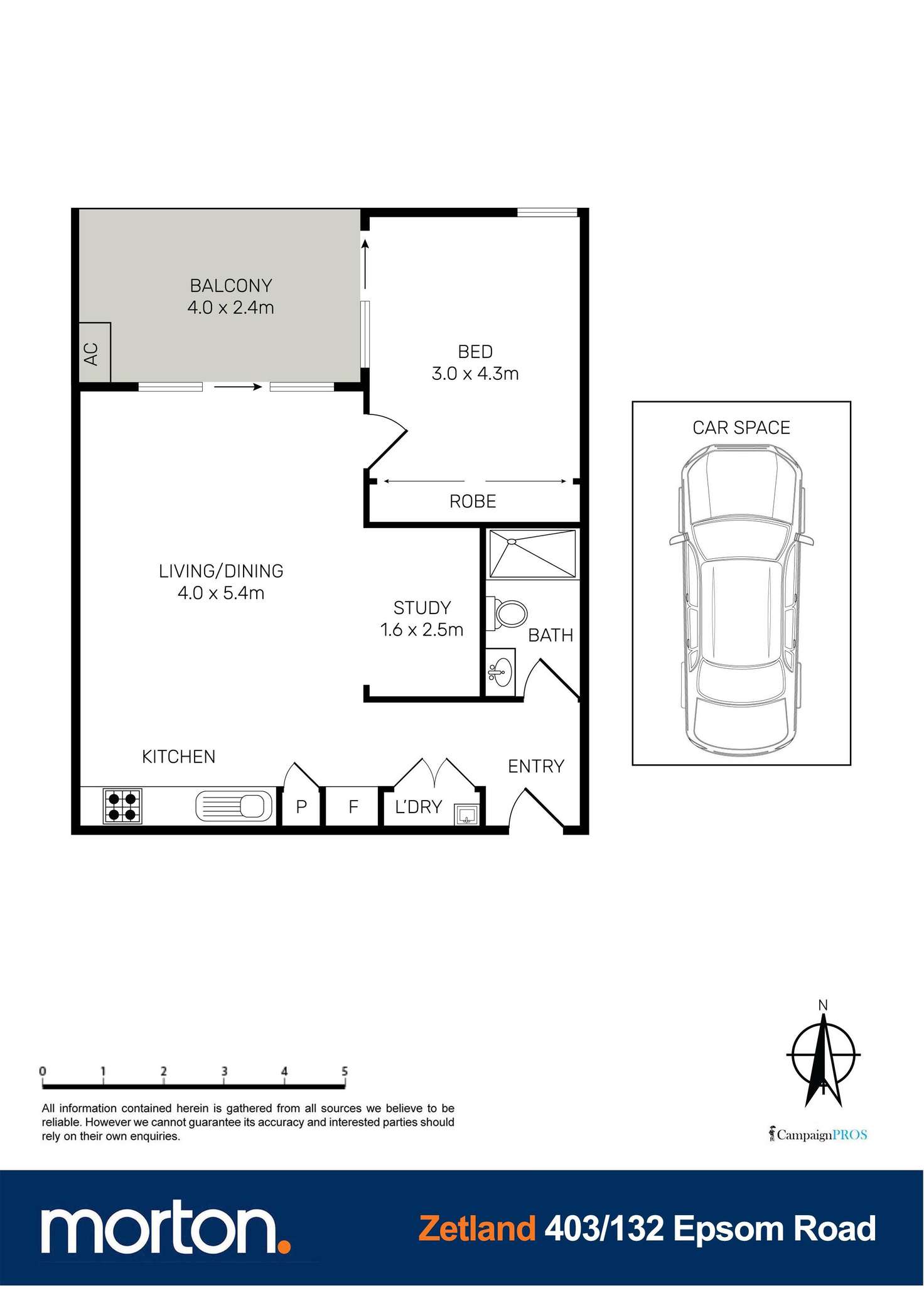 Floorplan of Homely apartment listing, 403/132 Epsom Road, Zetland NSW 2017