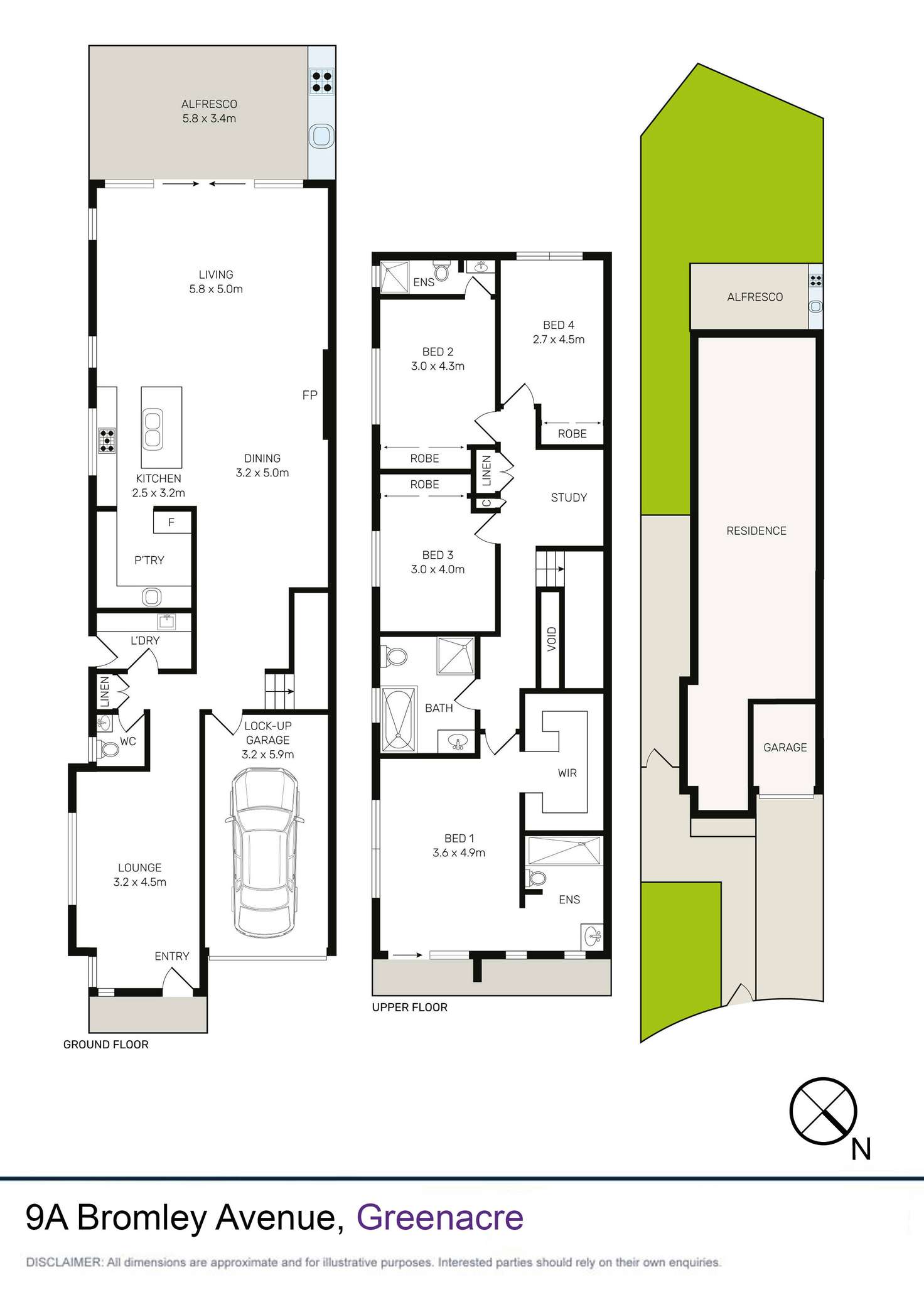 Floorplan of Homely house listing, 9a Bromley Avenue, Greenacre NSW 2190