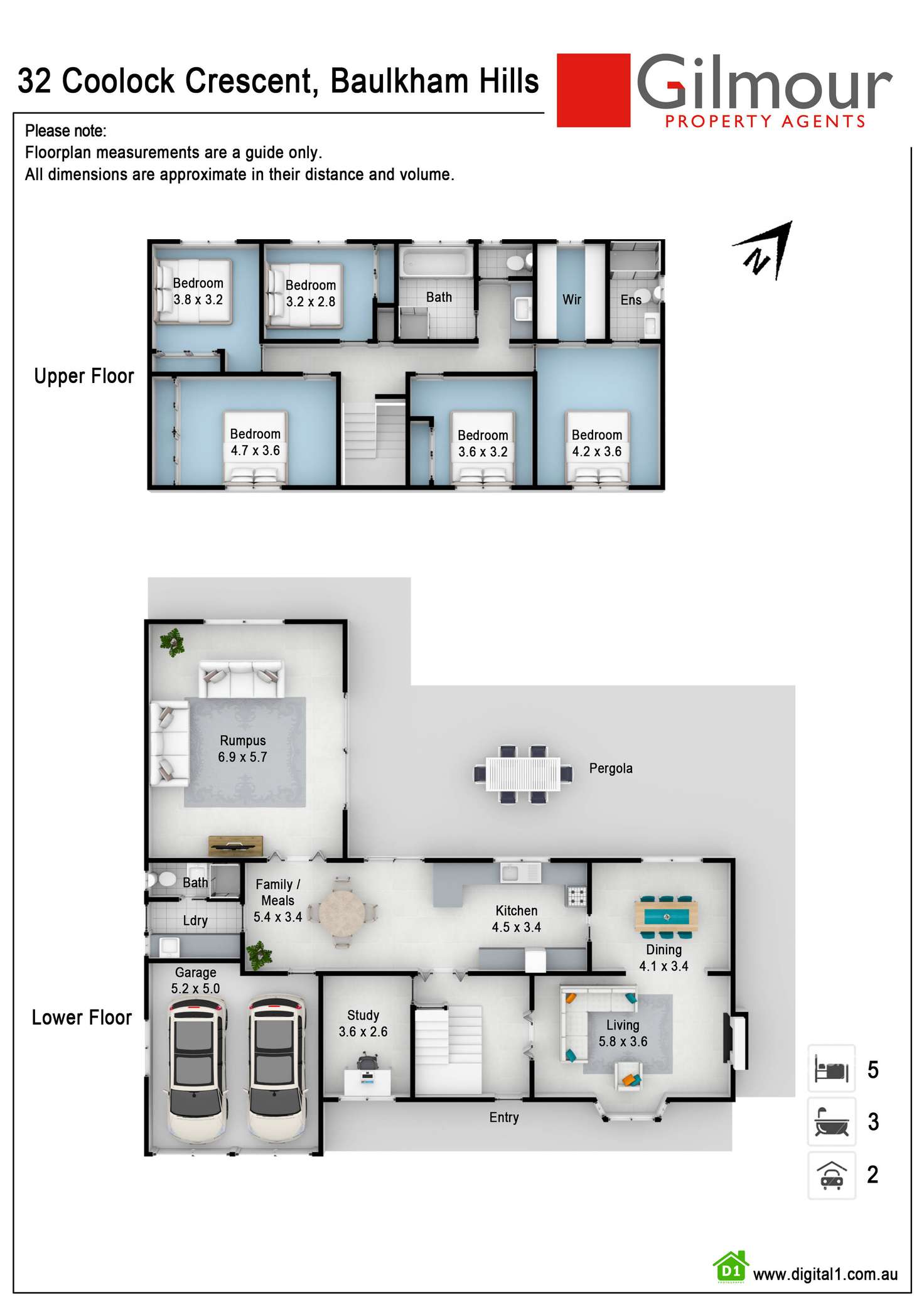 Floorplan of Homely house listing, 32 Coolock Crescent, Baulkham Hills NSW 2153