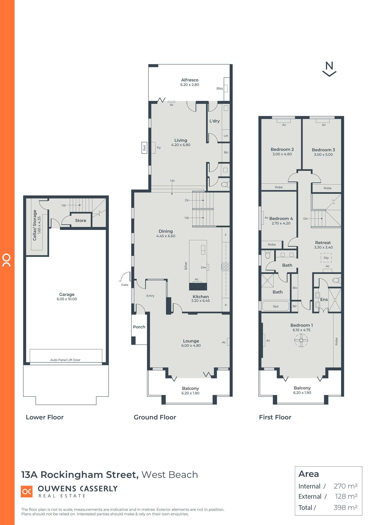 Floorplan of Homely house listing, 13a Rockingham Street, West Beach SA 5024