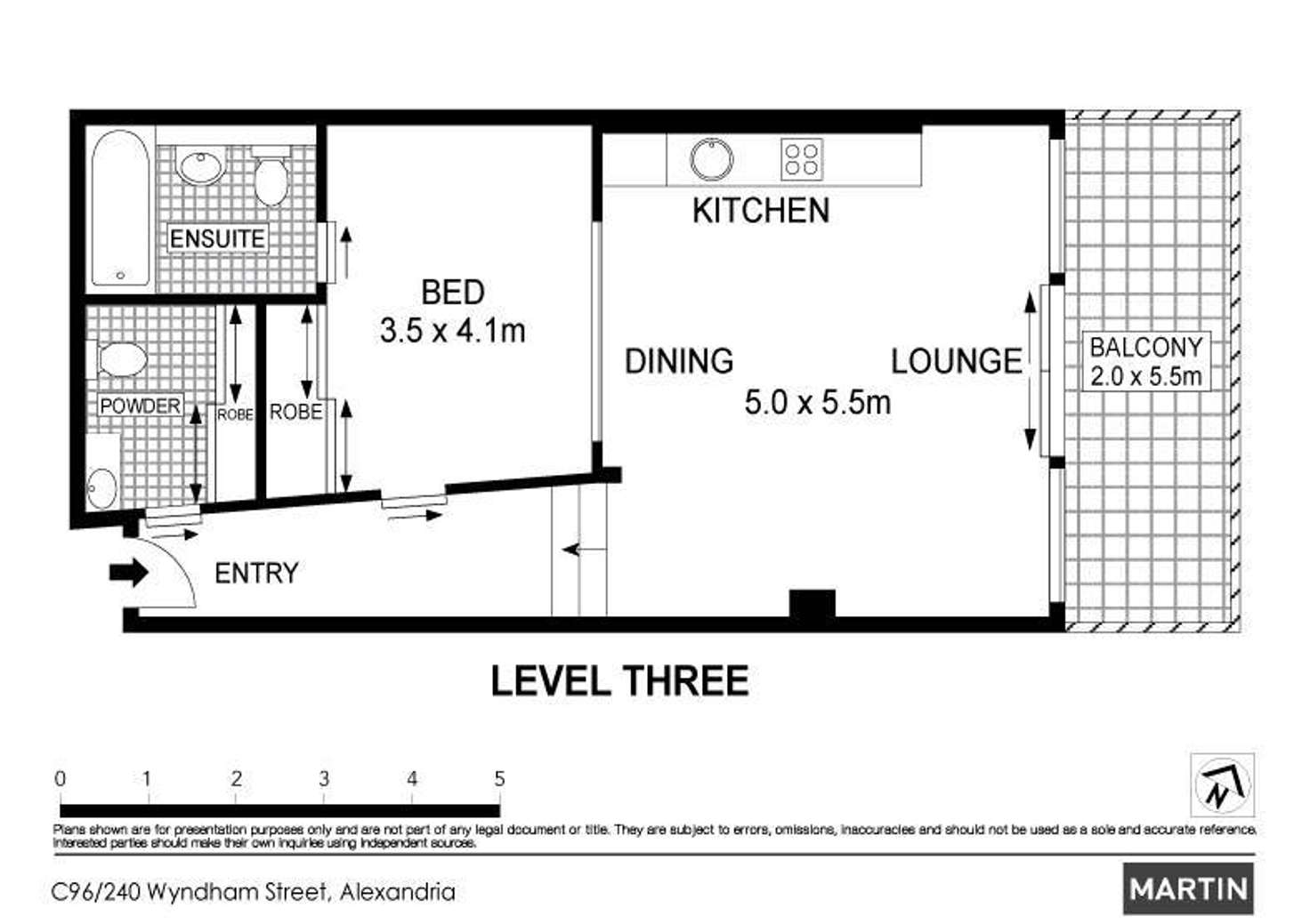 Floorplan of Homely apartment listing, C96/240 Wyndham Street, Alexandria NSW 2015