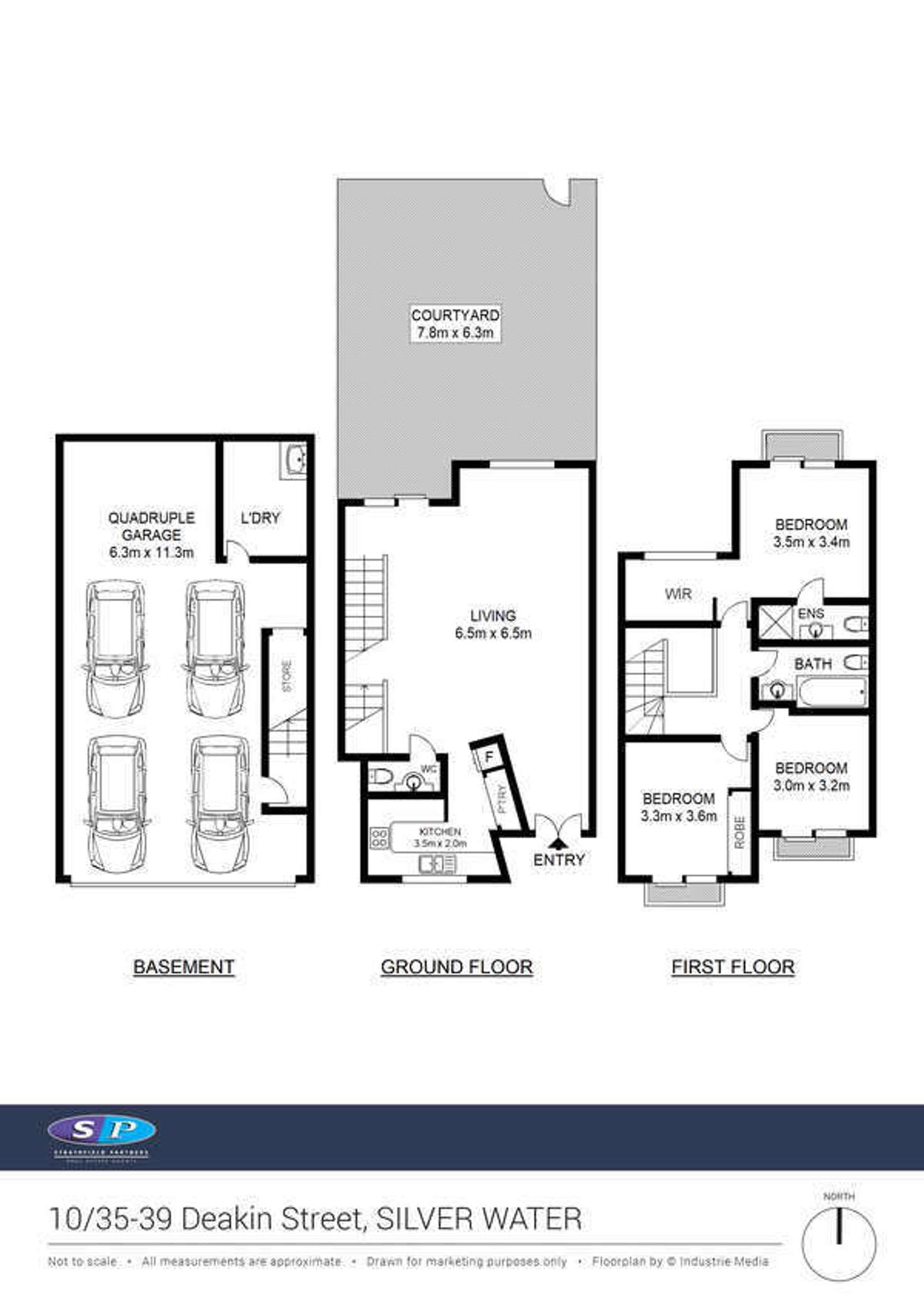 Floorplan of Homely townhouse listing, 10/35 Deakin Street, Silverwater NSW 2128