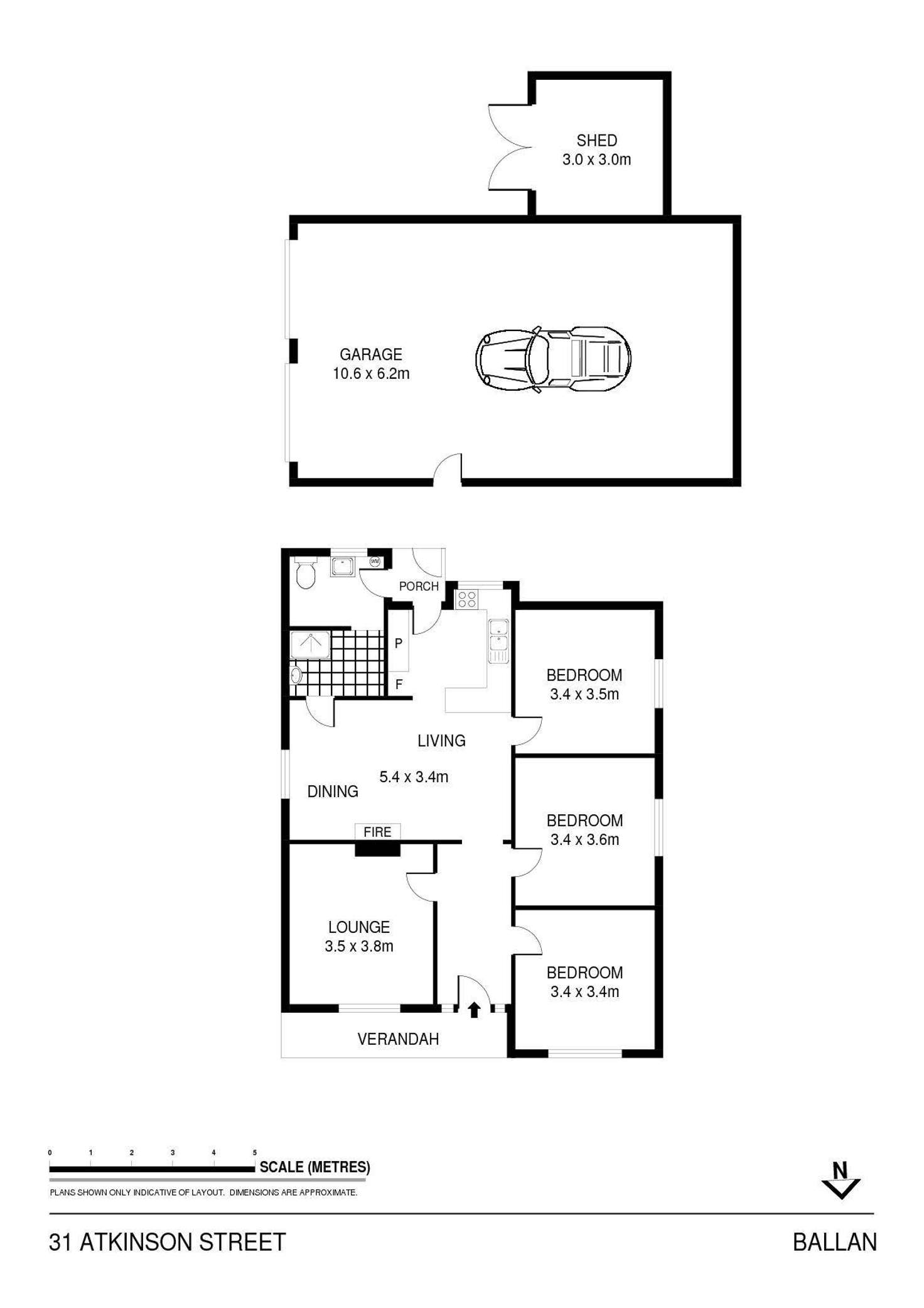 Floorplan of Homely house listing, 31 Atkinson Street, Ballan VIC 3342