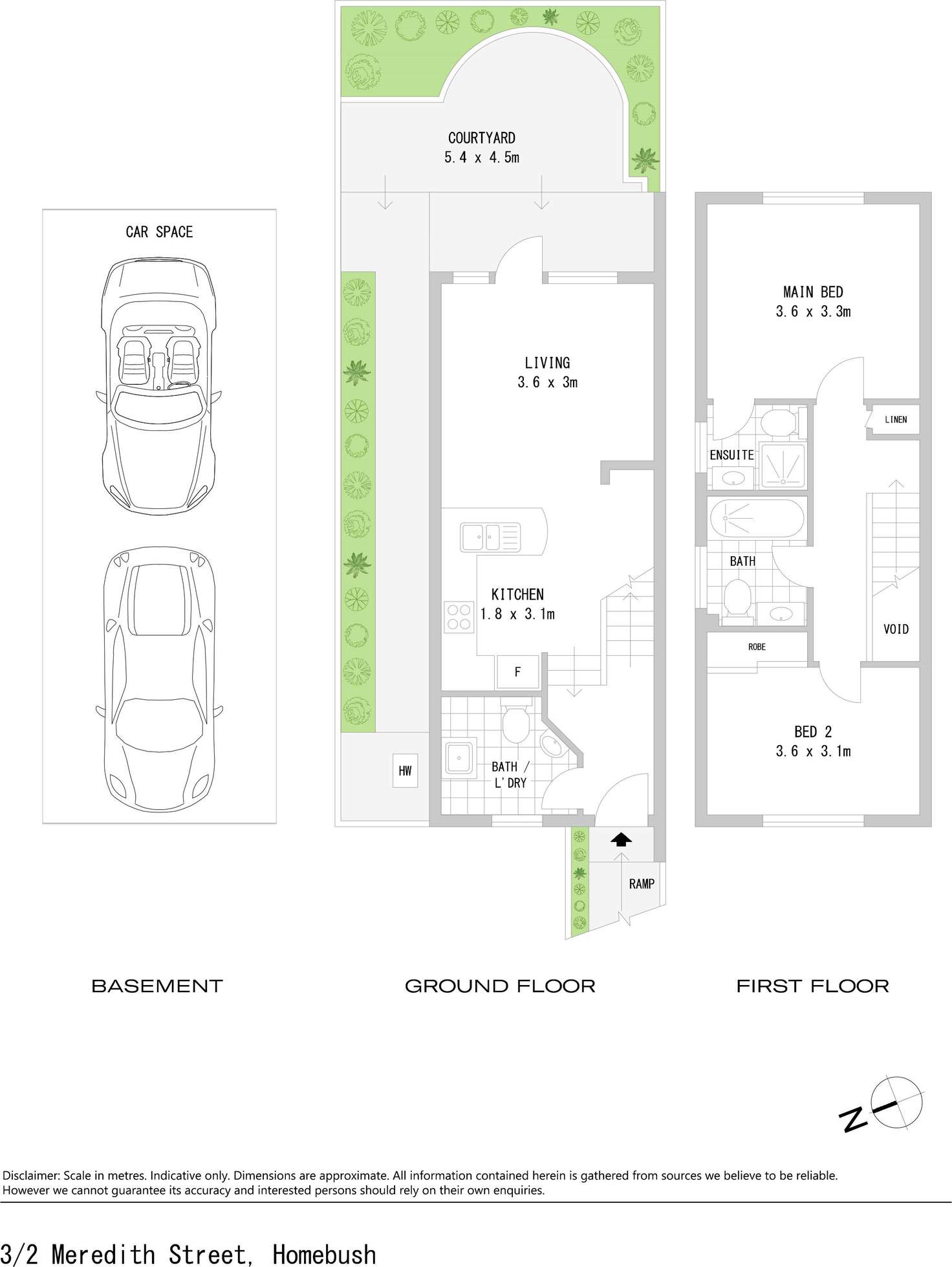 Floorplan of Homely townhouse listing, 3/2 Meredith Street, Strathfield NSW 2135