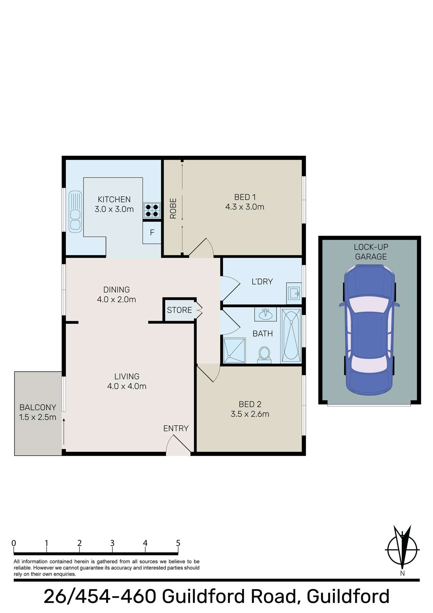 Floorplan of Homely unit listing, 26/454-460 Guildford Road, Guildford NSW 2161