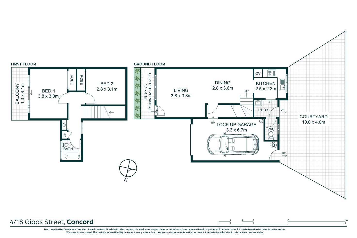 Floorplan of Homely townhouse listing, 4/18 Gipps Street, Concord NSW 2137