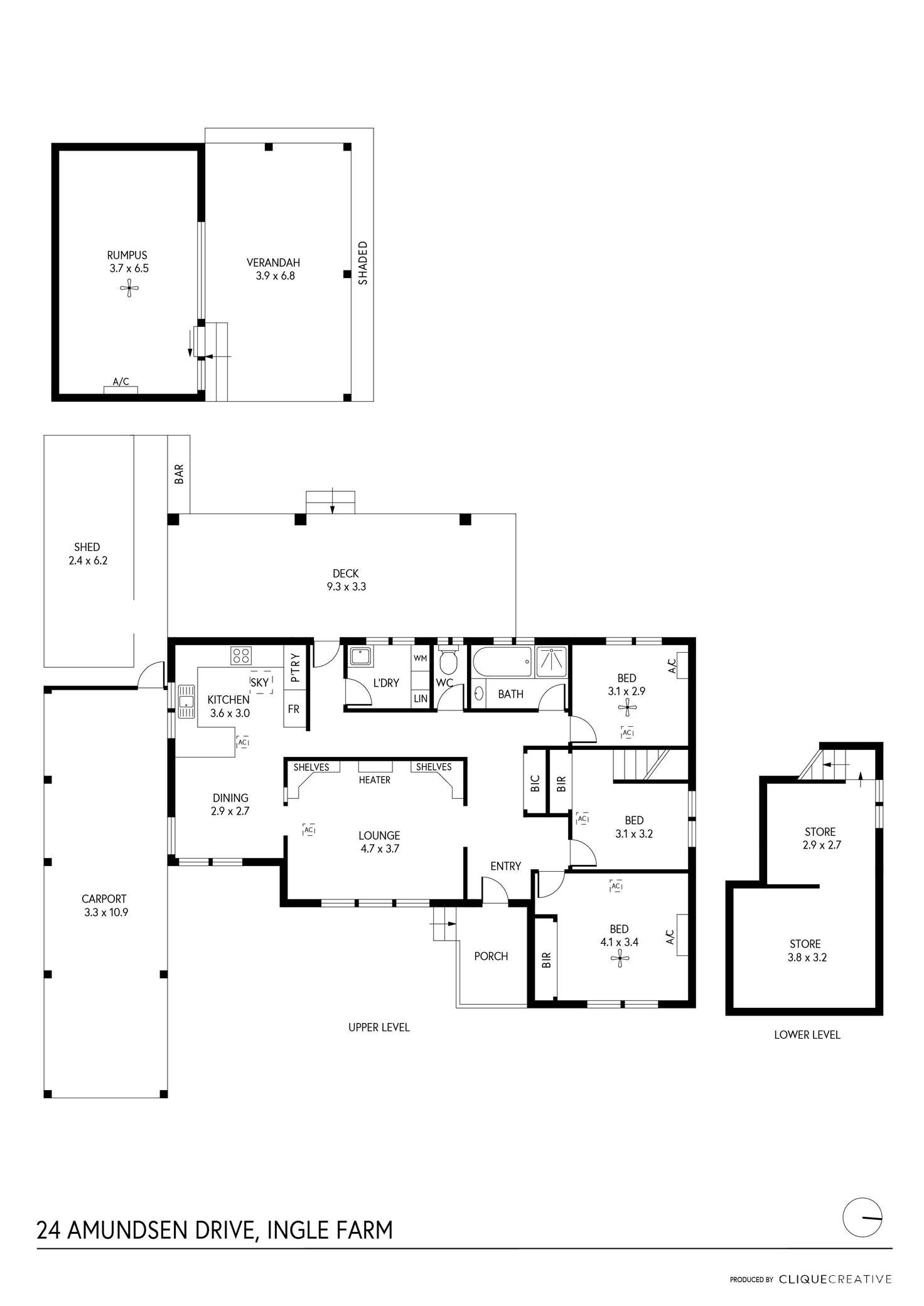 Floorplan of Homely house listing, 24 Amundsen Drive, Ingle Farm SA 5098