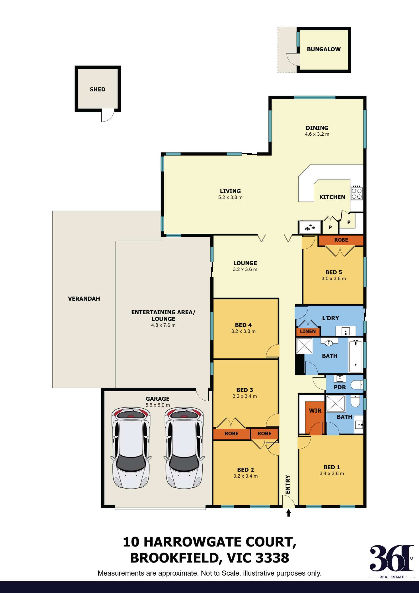 Floorplan of Homely house listing, 10 Harrowgate Court, Brookfield VIC 3338