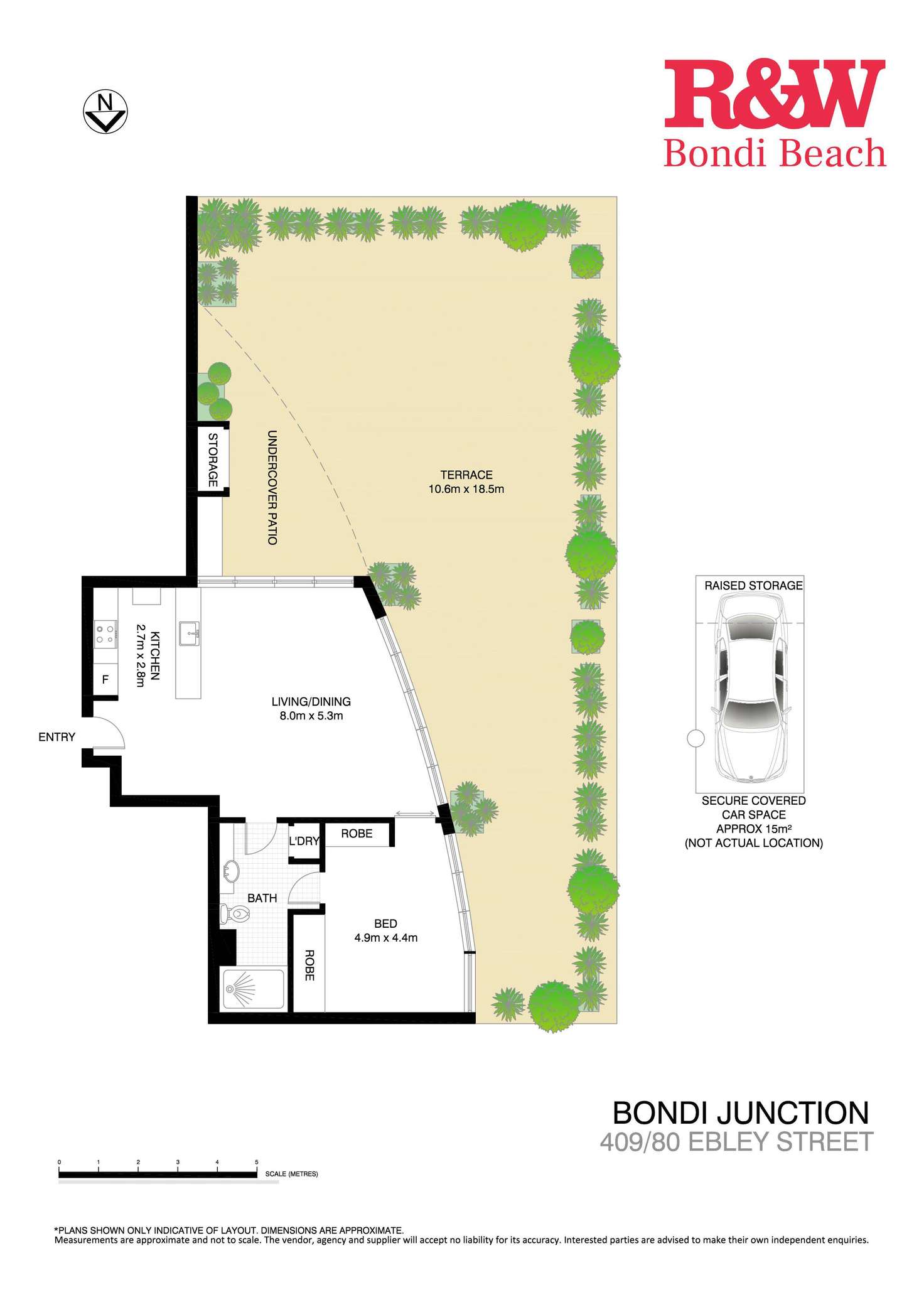 Floorplan of Homely apartment listing, 409/80 Ebley Street, Bondi Junction NSW 2022