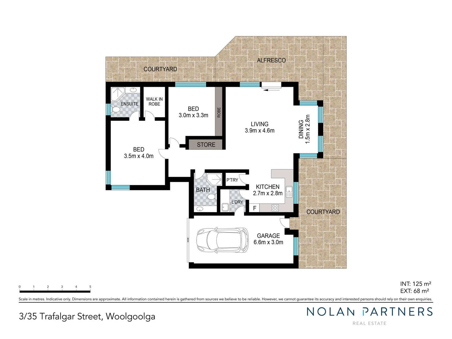 Floorplan of Homely villa listing, 3/35 Trafalgar Street, Woolgoolga NSW 2456
