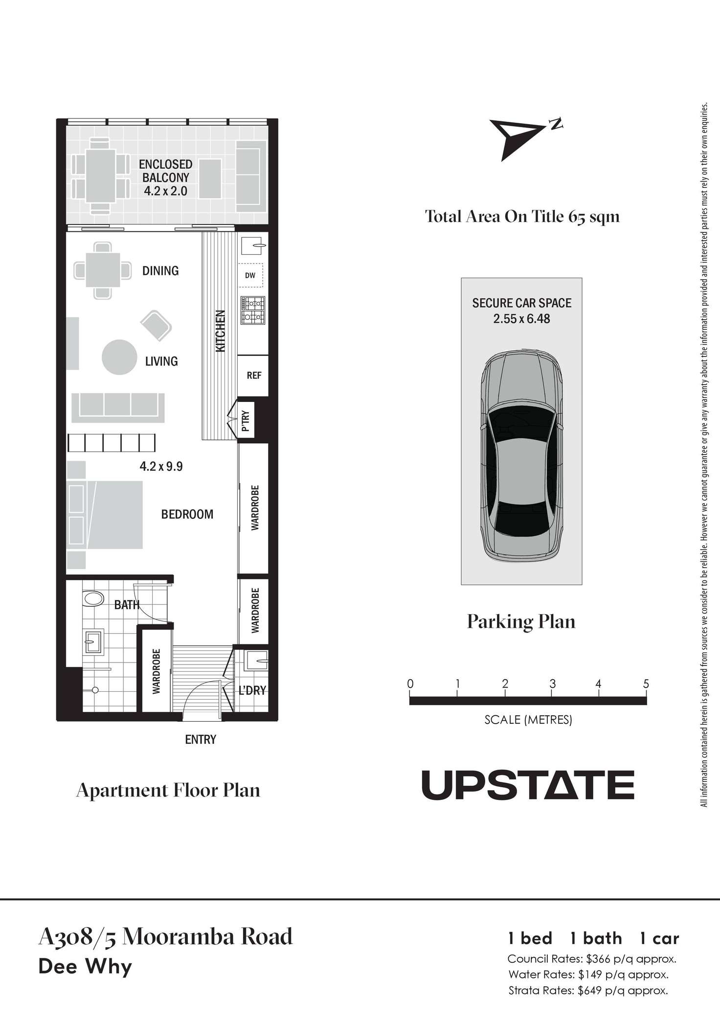 Floorplan of Homely unit listing, A308/5 Mooramba Road, Dee Why NSW 2099