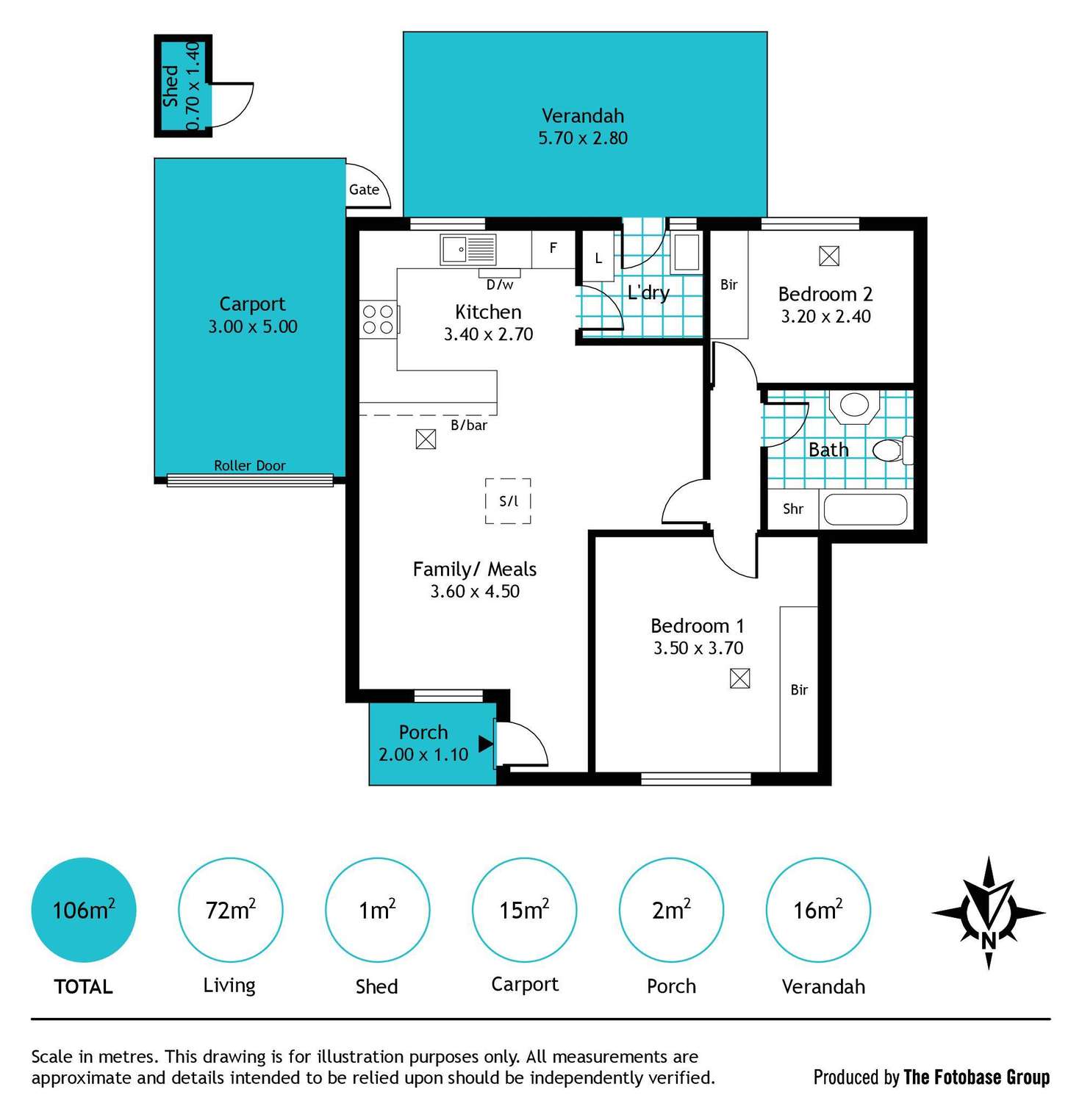 Floorplan of Homely house listing, 2/9 Penzance Street, Glenelg SA 5045