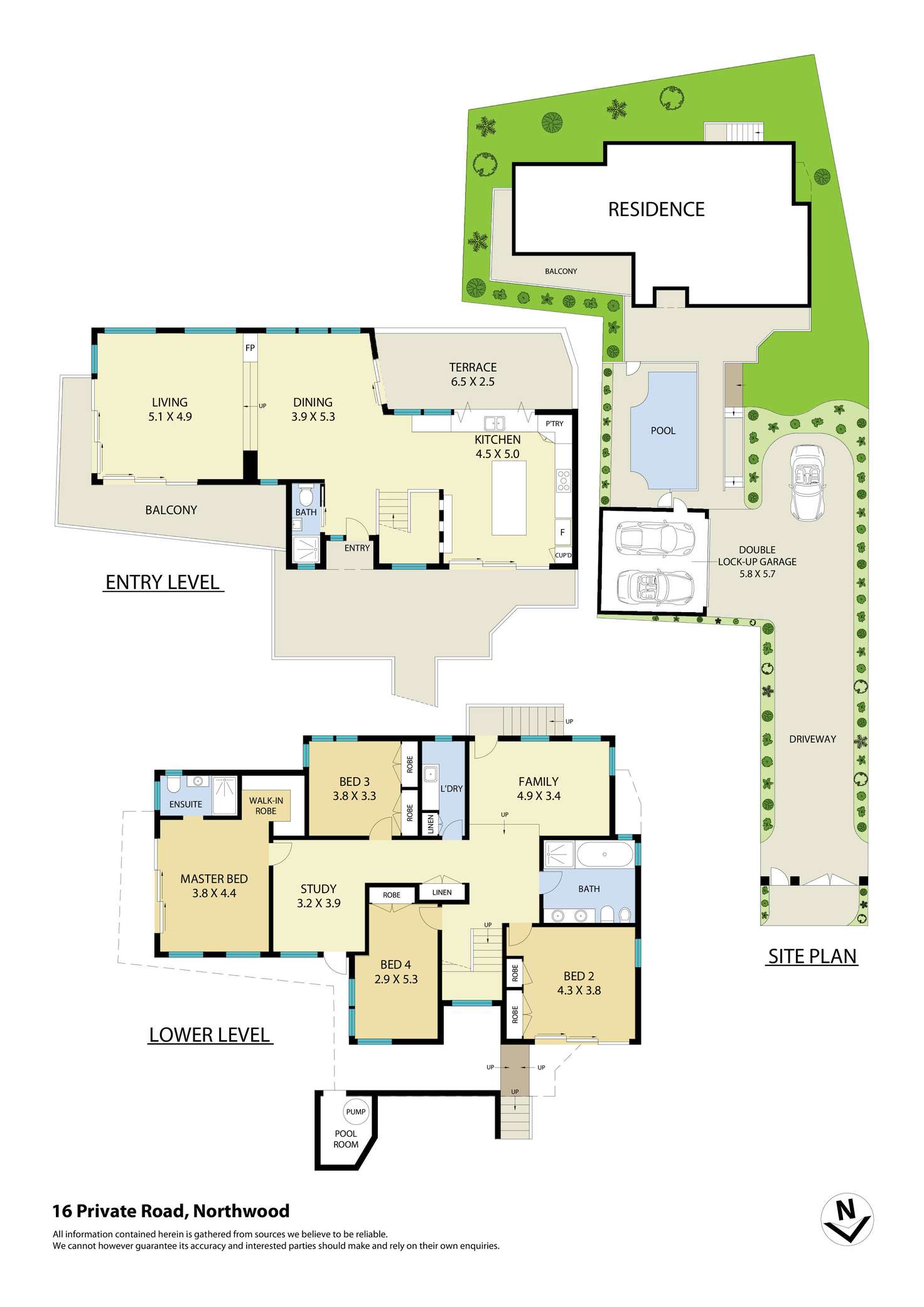 Floorplan of Homely house listing, 16 Private Road, Northwood NSW 2066