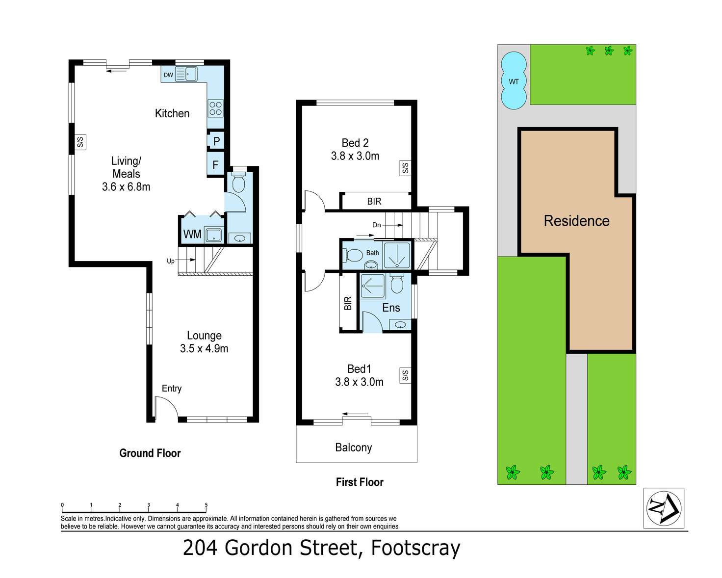 Floorplan of Homely house listing, 204 Gordon Street, Footscray VIC 3011