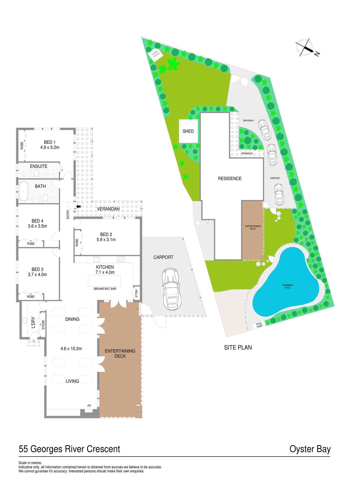 Floorplan of Homely house listing, 55 Georges River Crescent, Oyster Bay NSW 2225