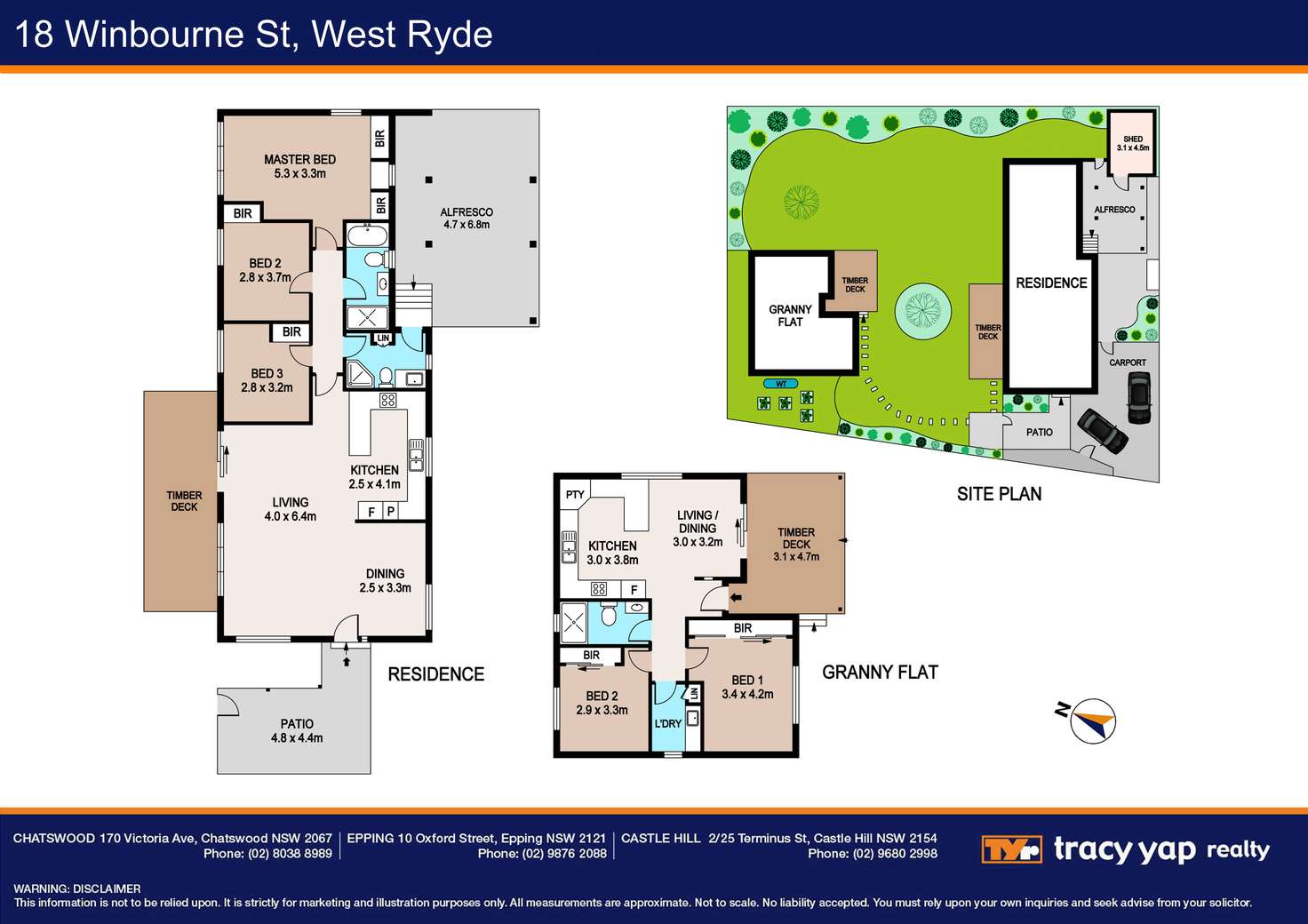 Floorplan of Homely house listing, 18 Winbourne Street, West Ryde NSW 2114