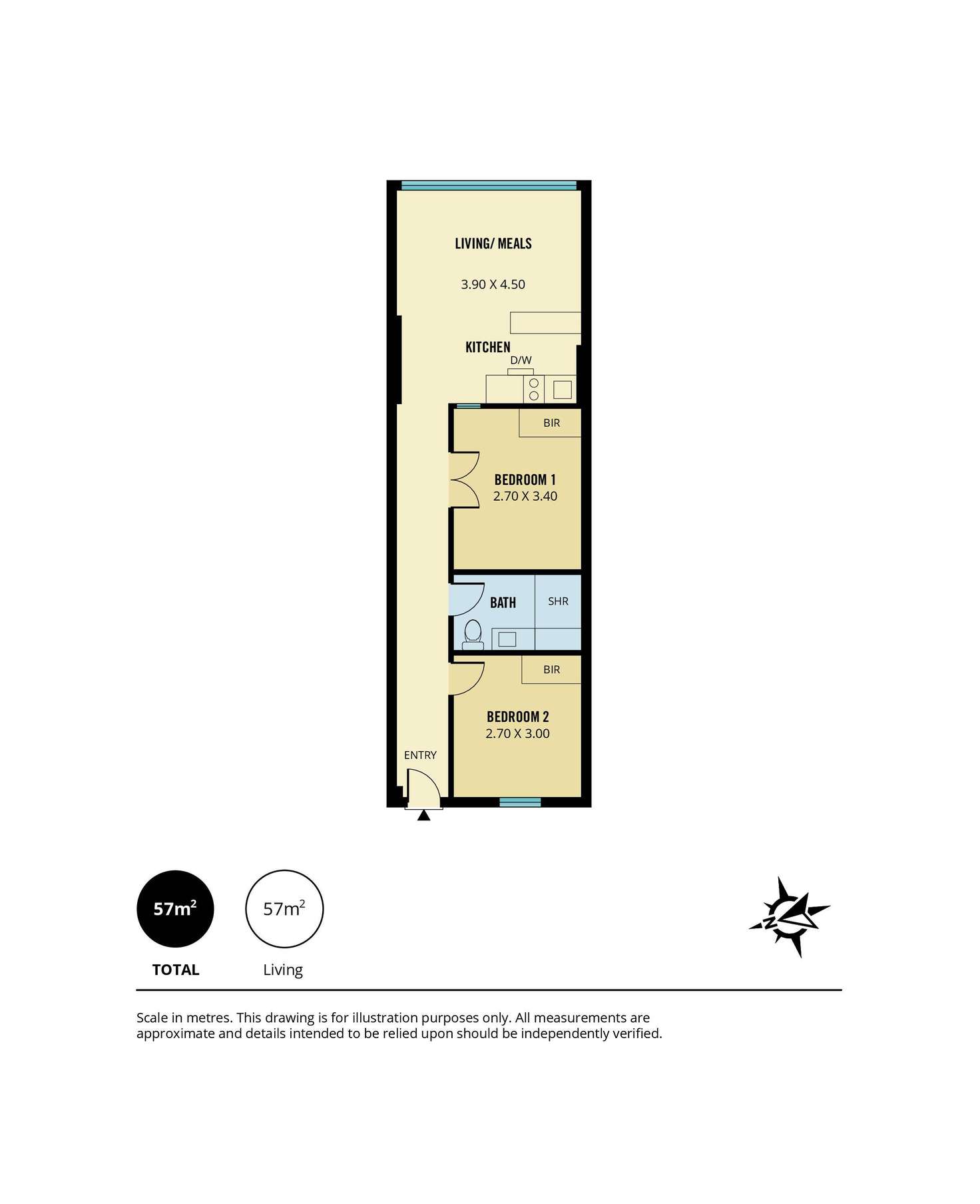 Floorplan of Homely apartment listing, 513/61 Hindmarsh Square, Adelaide SA 5000