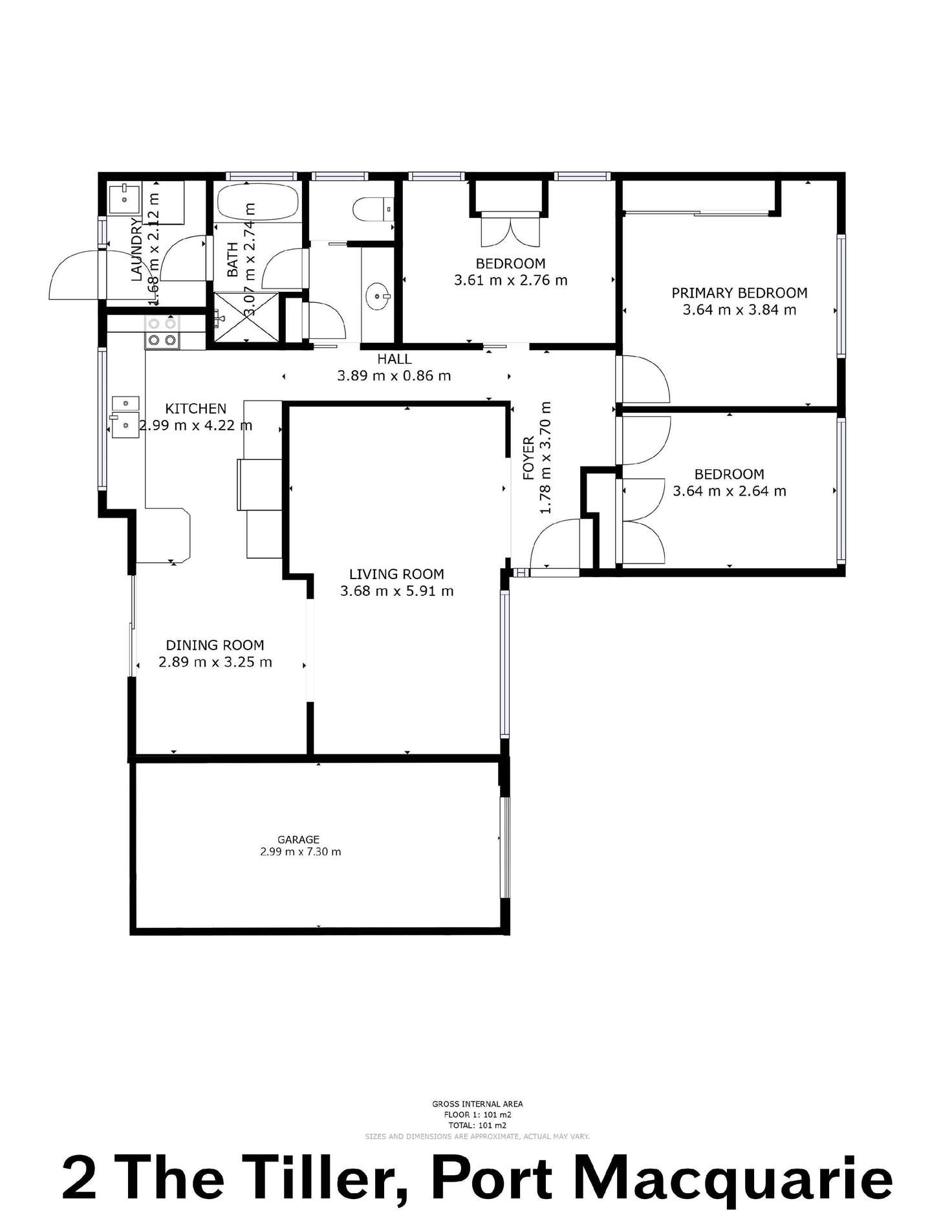 Floorplan of Homely house listing, 2 The Tiller, Port Macquarie NSW 2444