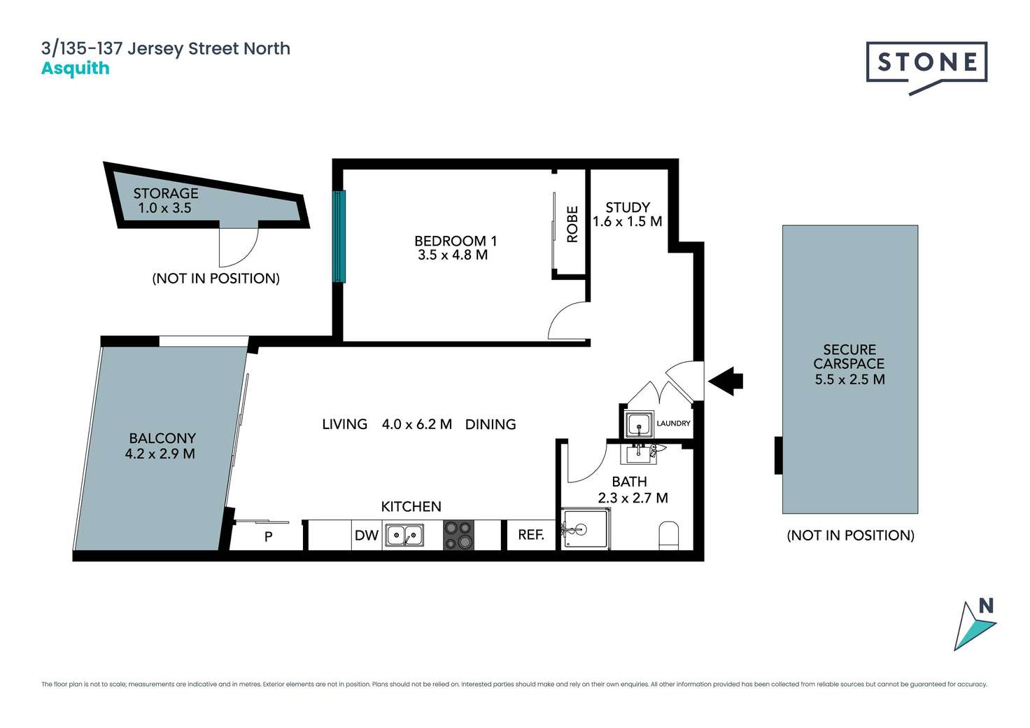 Floorplan of Homely apartment listing, 3/135-137 Jersey Street North Street, Asquith NSW 2077