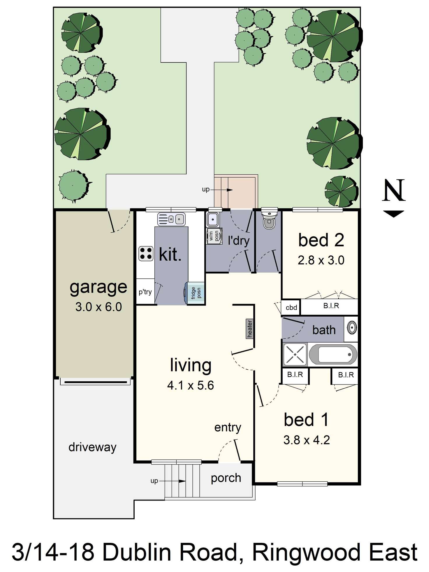 Floorplan of Homely unit listing, 3/14-18 Dublin Road, Ringwood East VIC 3135